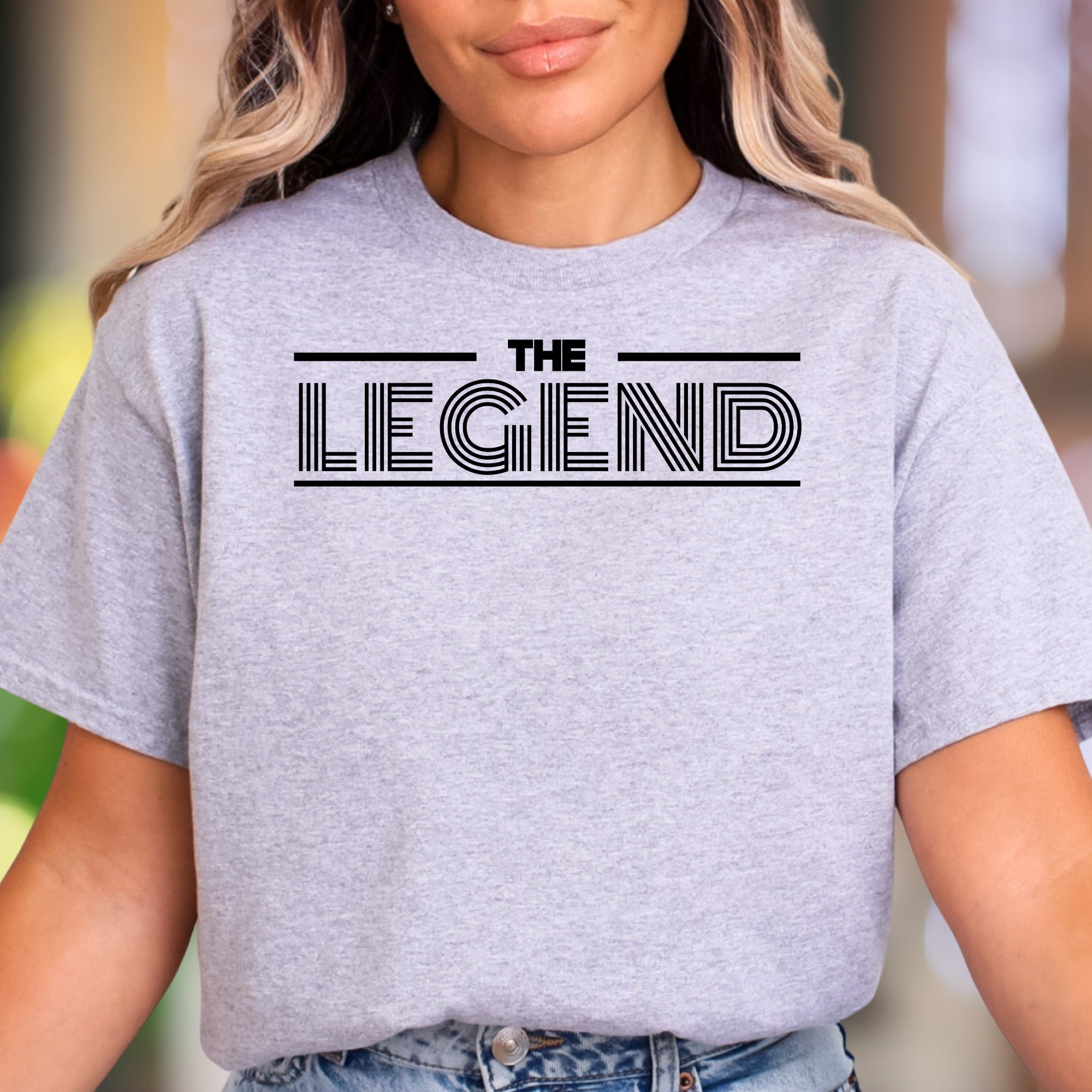 "THE LEGEND" | Bold Typography Unisex Adult T-Shirt | Confident Streetwear
