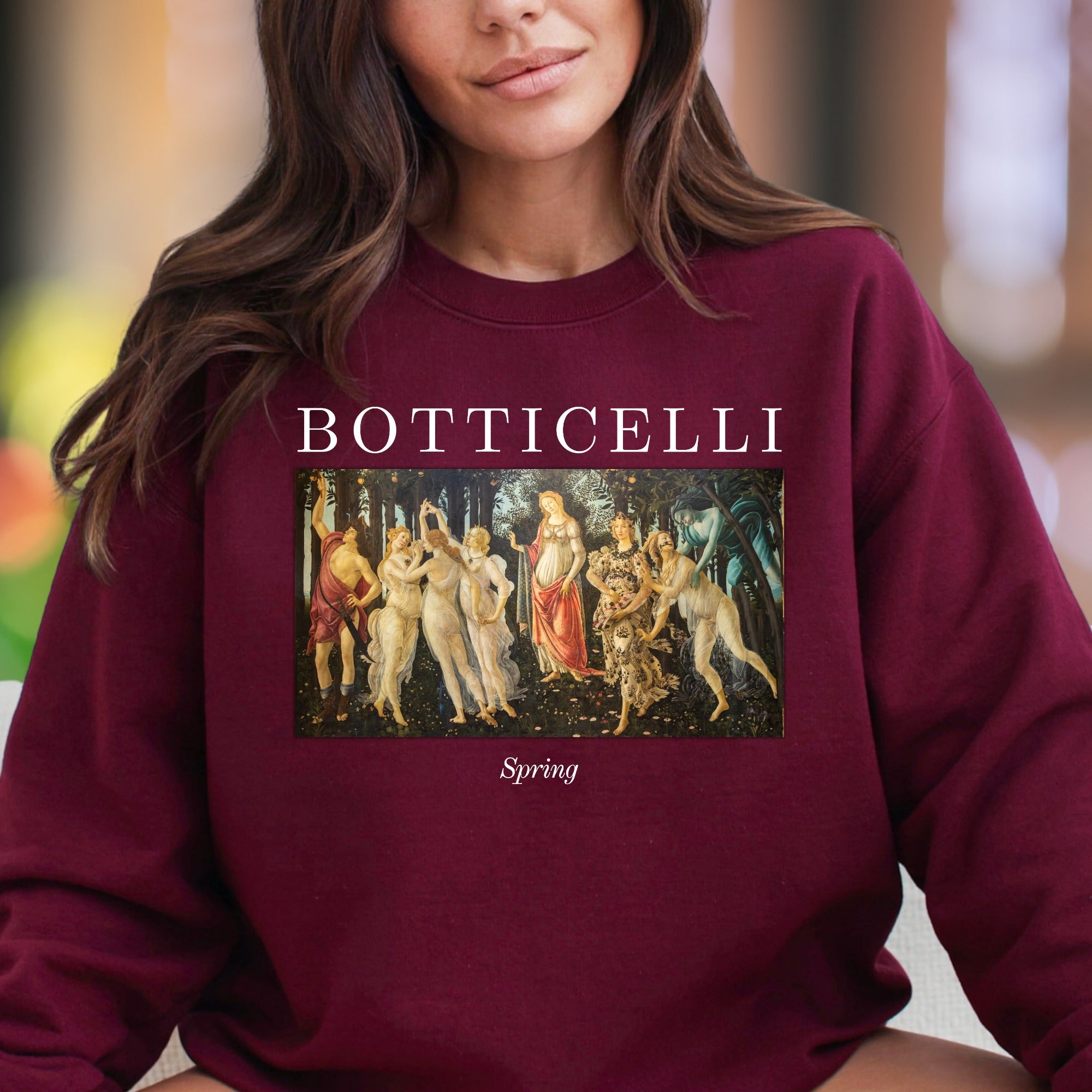 "BOTTICELLI Spring" | Renaissance Art Unisex Adult Sweatshirt | Artistic Lifestyle