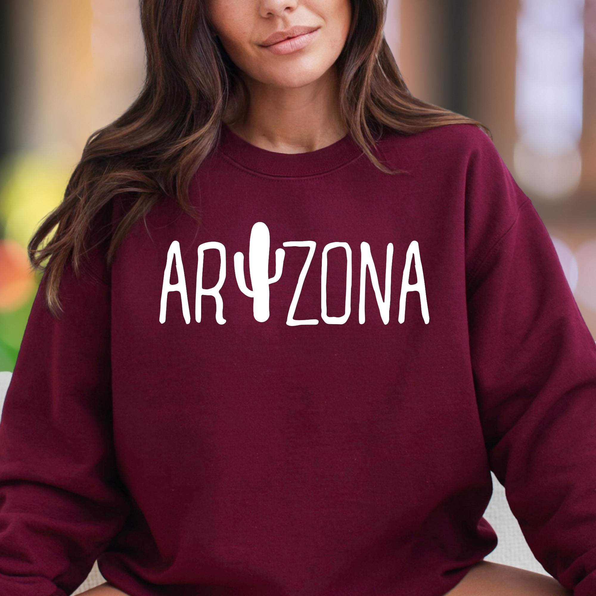 "ARIZONA" | State Pride Minimal Unisex Adult Sweatshirt | Desert Lifestyle