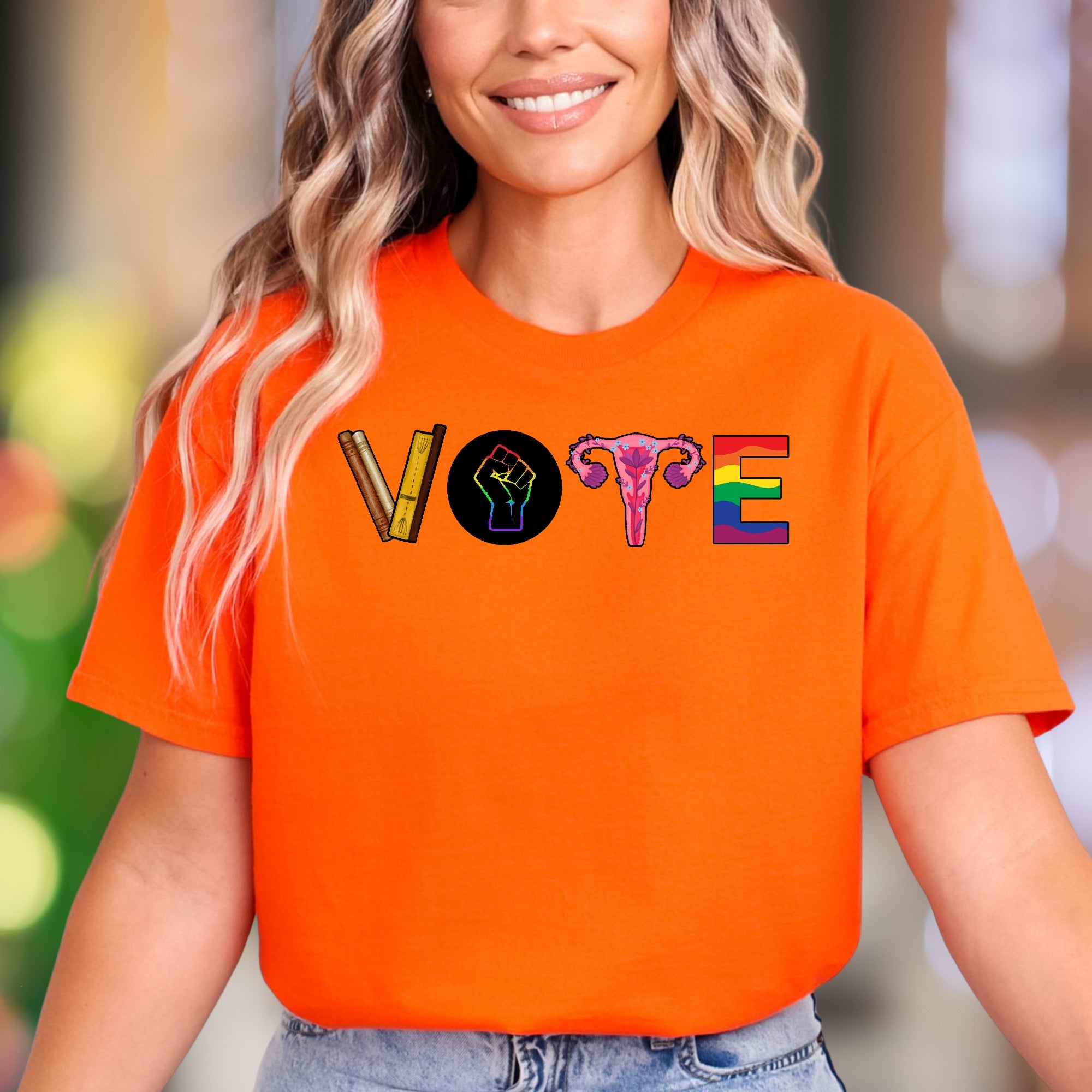"VOTE" | Bold Typography Graphic Unisex Adult T-Shirt | Empowering Lifestyle