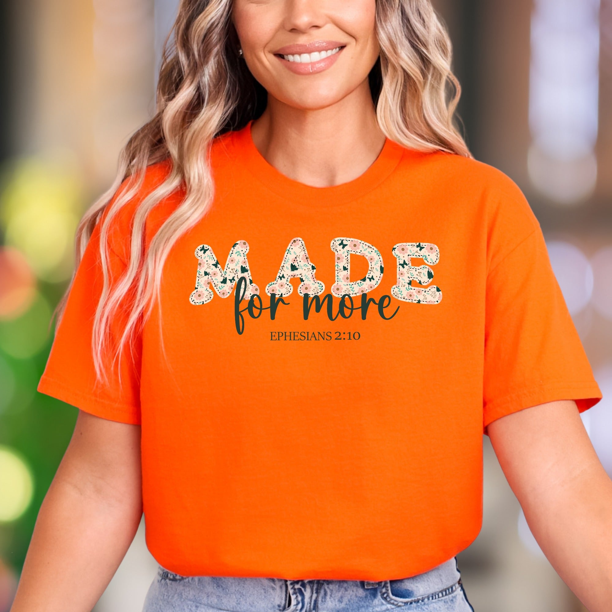 "MADE for more" | Floral Graphic Unisex Adult T-Shirt | Empowering Lifestyle