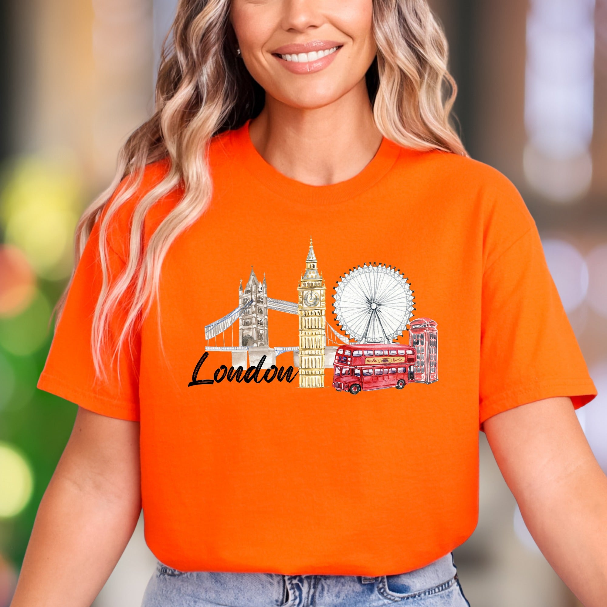 "London" | Iconic Cityscape Unisex Adult T-Shirt | Travel Lifestyle