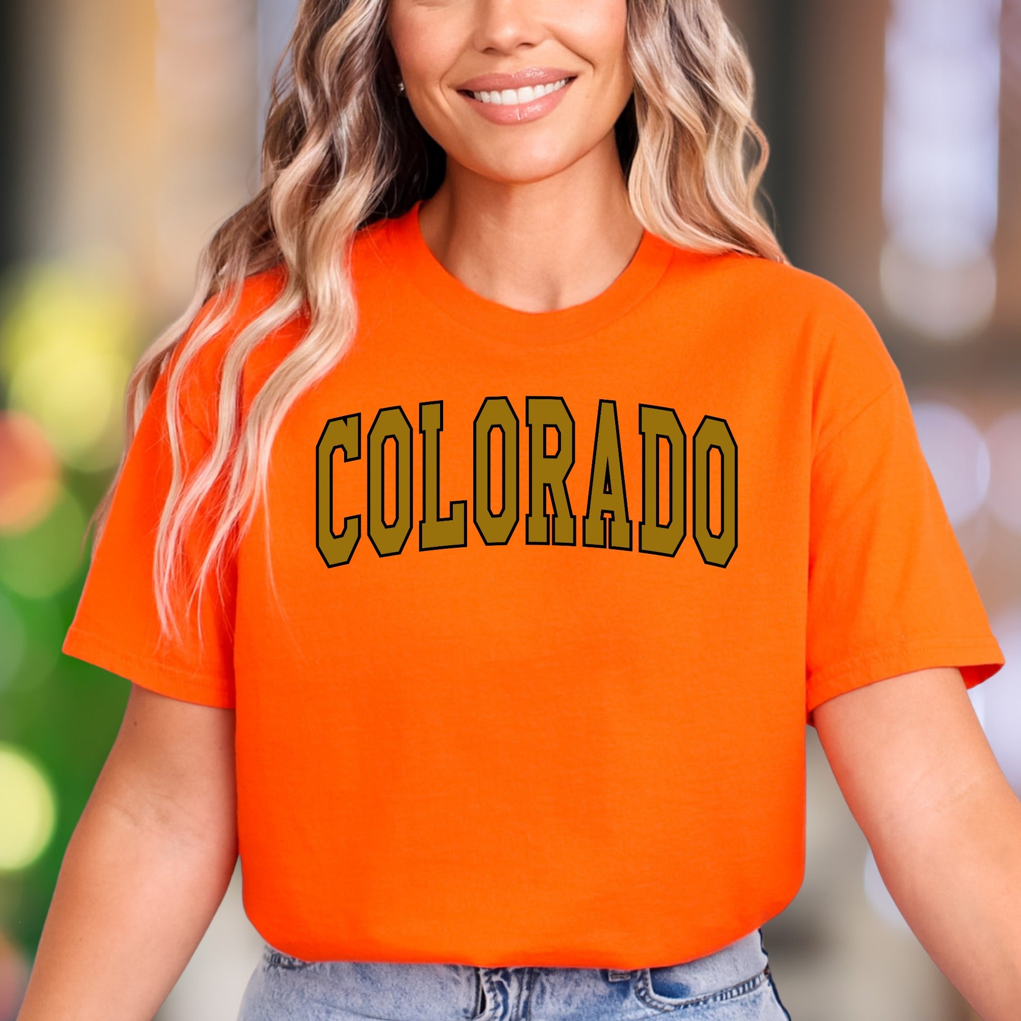 "Colorado" | Bold Typography Unisex Adult T-Shirt | State Pride & Casual Style