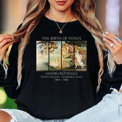 "THE BIRTH OF VENUS" | Renaissance Art Unisex Adult Long Sleeve T-Shirt | Classic Art Lover
