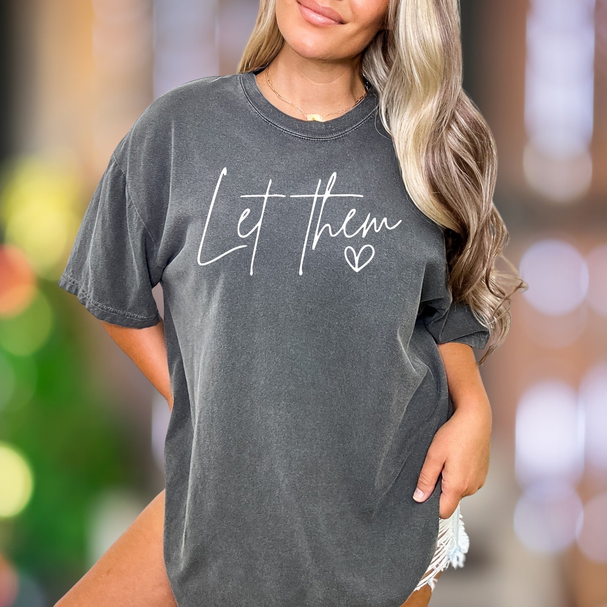 "Let Them" | Comfort Colors Unisex Adult T-Shirt | Empowering Minimalist Style