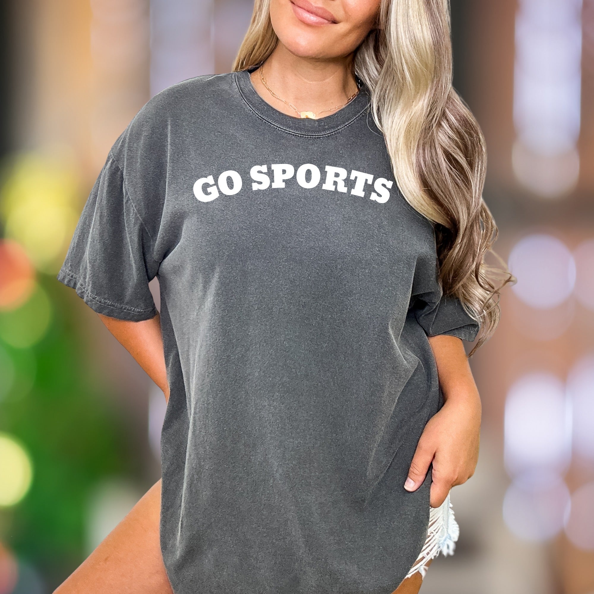 "GO SPORTS" | Comfort Colors Unisex Adult T-Shirt | Funny Casual Personality Tee