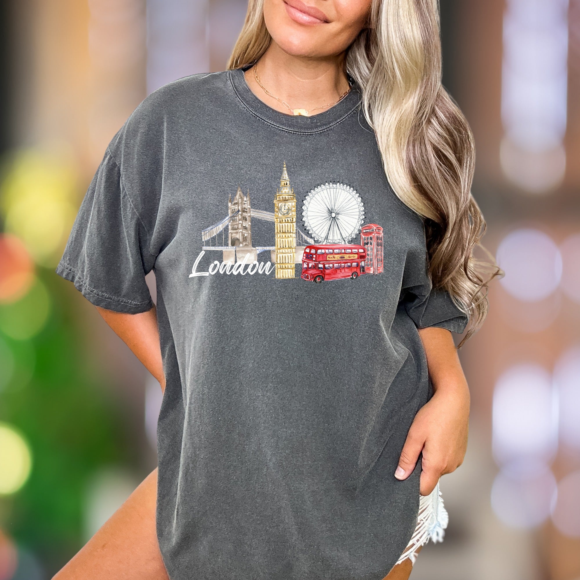 "London" | Comfort Colors Unisex Adult T-Shirt | Iconic Travel Lifestyle Tee