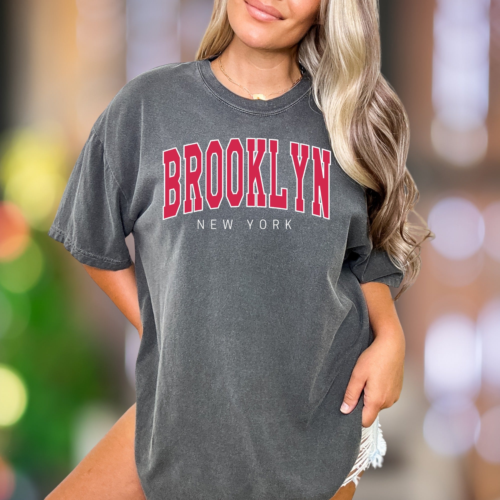 "BROOKLYN NEW YORK" | Comfort Colors Unisex Adult T-Shirt | Retro Streetwear Style