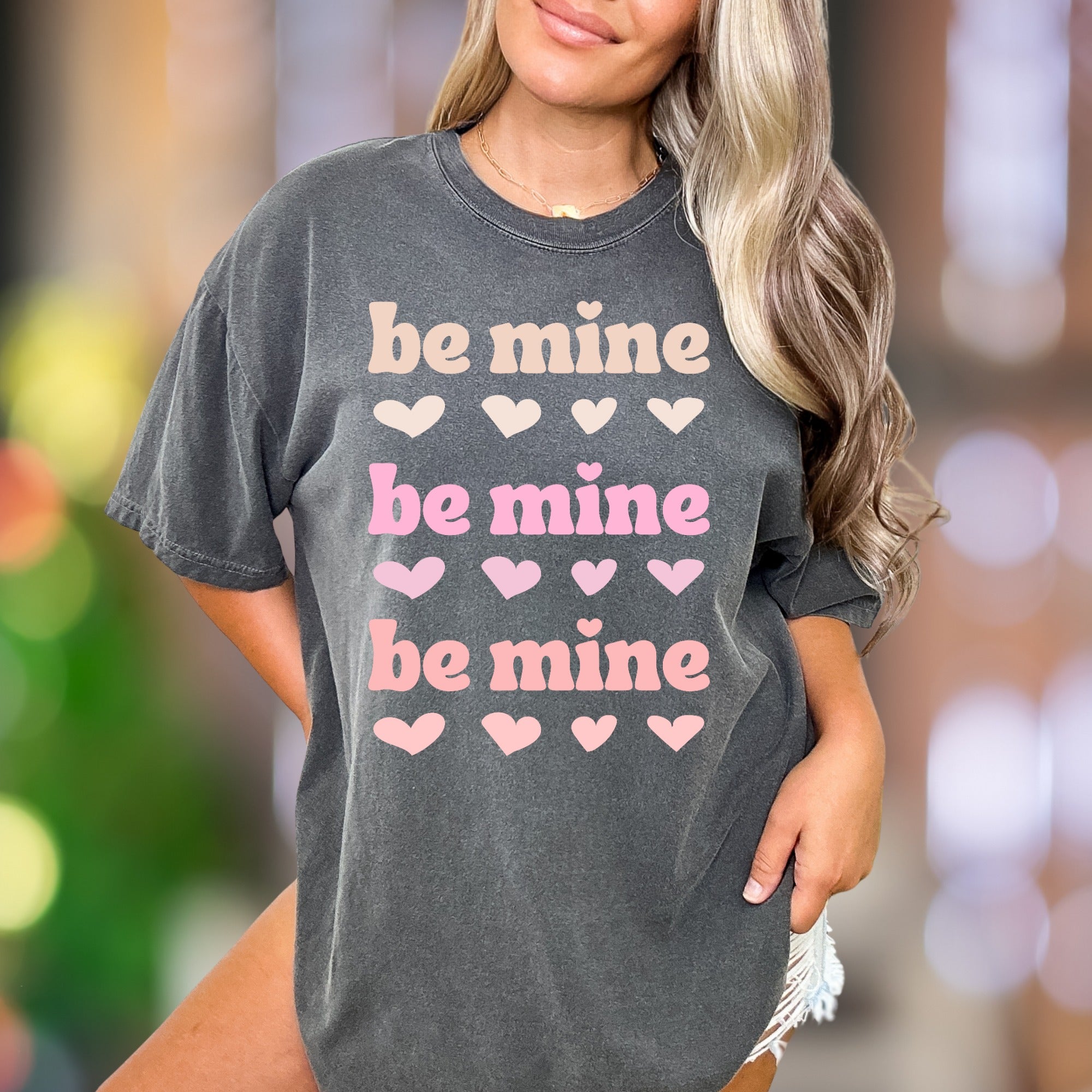 "Be Mine" | Comfort Colors Unisex Adult T-Shirt | Retro Love Message Tee