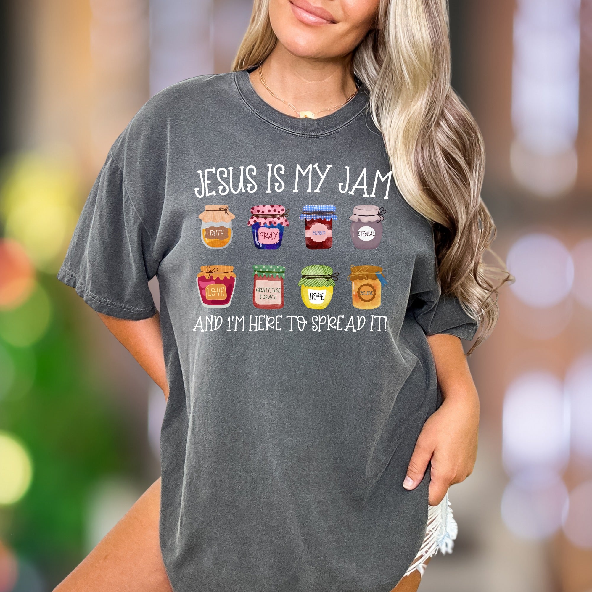 "Jesus Is My Jam" | Comfort Colors Unisex Adult T-Shirt | Faith-Inspired Lifestyle