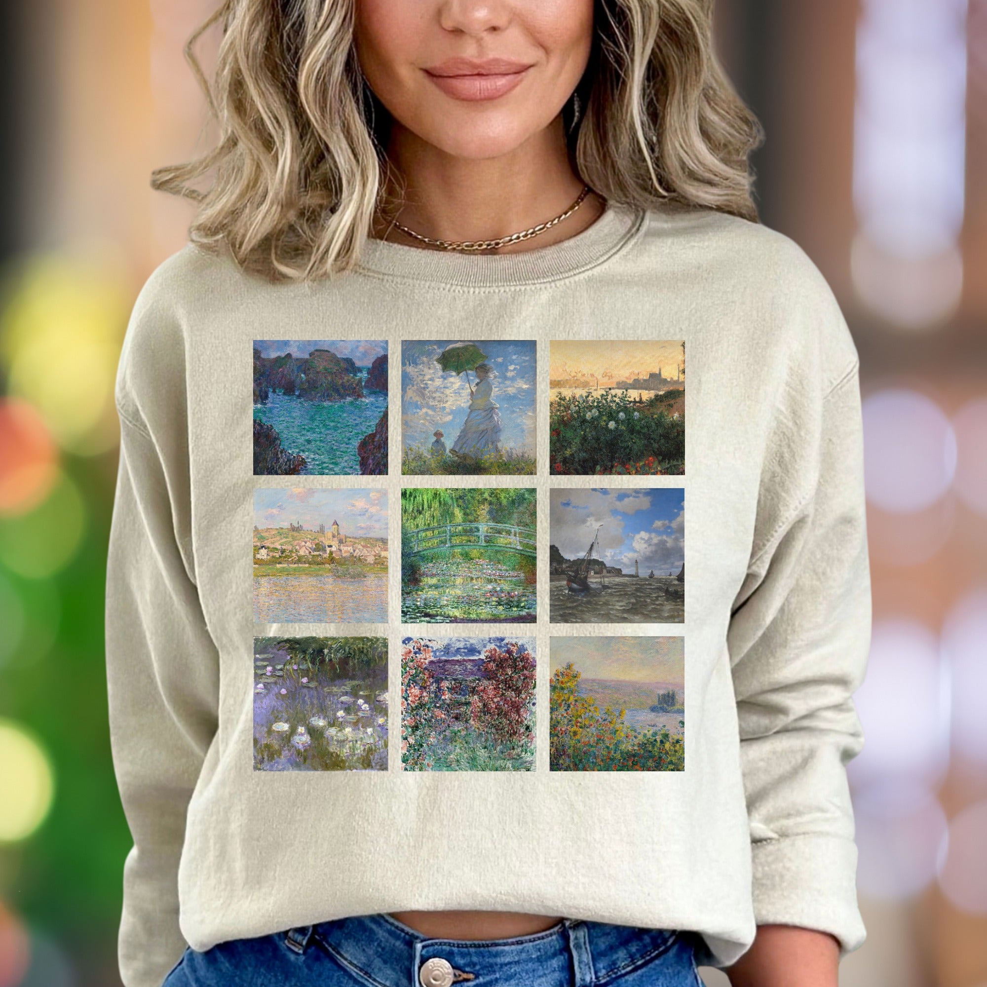 Impressionist Gallery" | Vintage Art Unisex Adult Sweatshirt | Creative Lifestyle