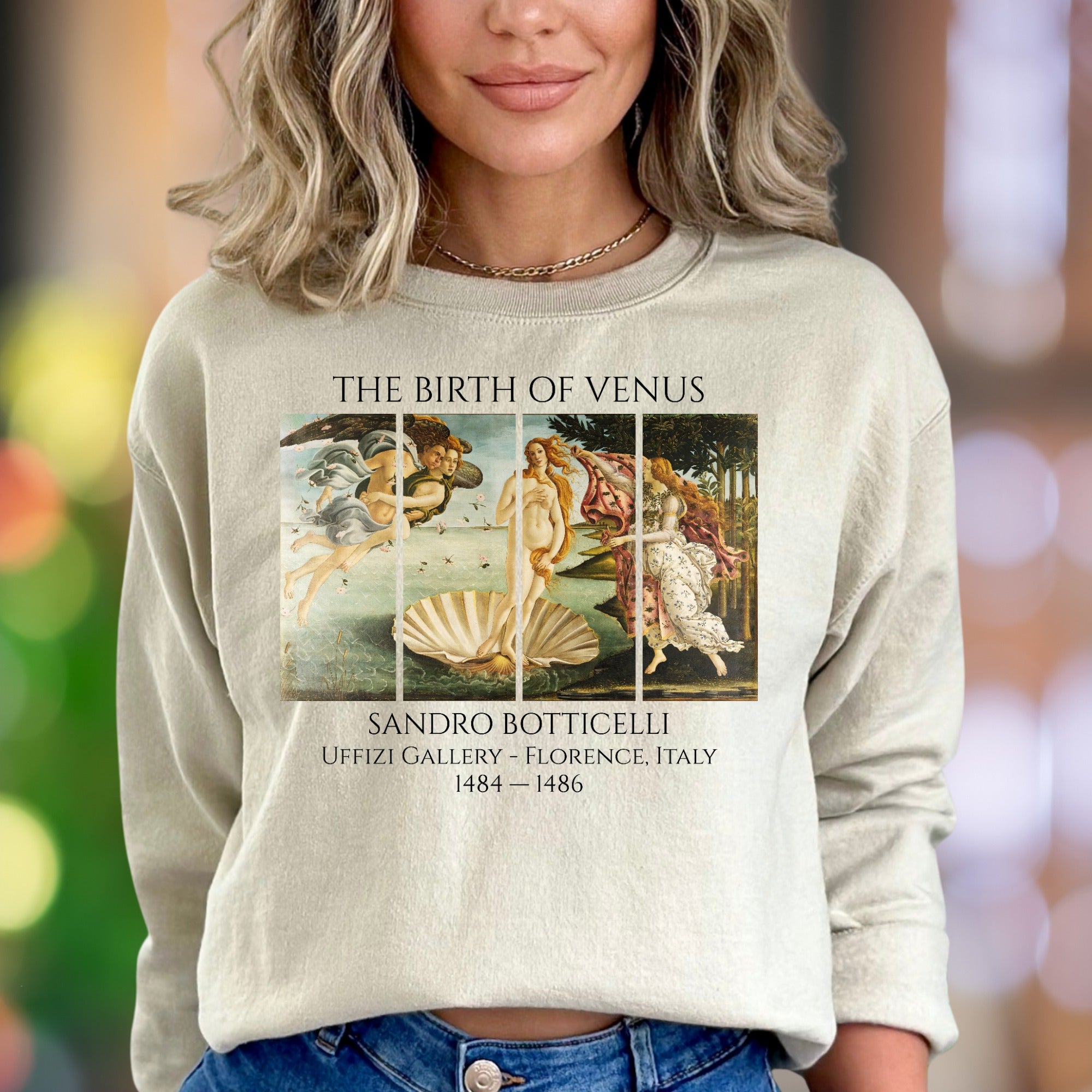 "The Birth of Venus" | Renaissance Art Unisex Adult Sweatshirt | Classic Aesthetic