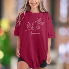 "Santorini" | Comfort Colors Unisex Adult T-Shirt | Minimal Travel Aesthetic