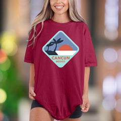 "Cancun Mexico" | Comfort Colors Unisex Adult T-Shirt | Retro Travel Lifestyle