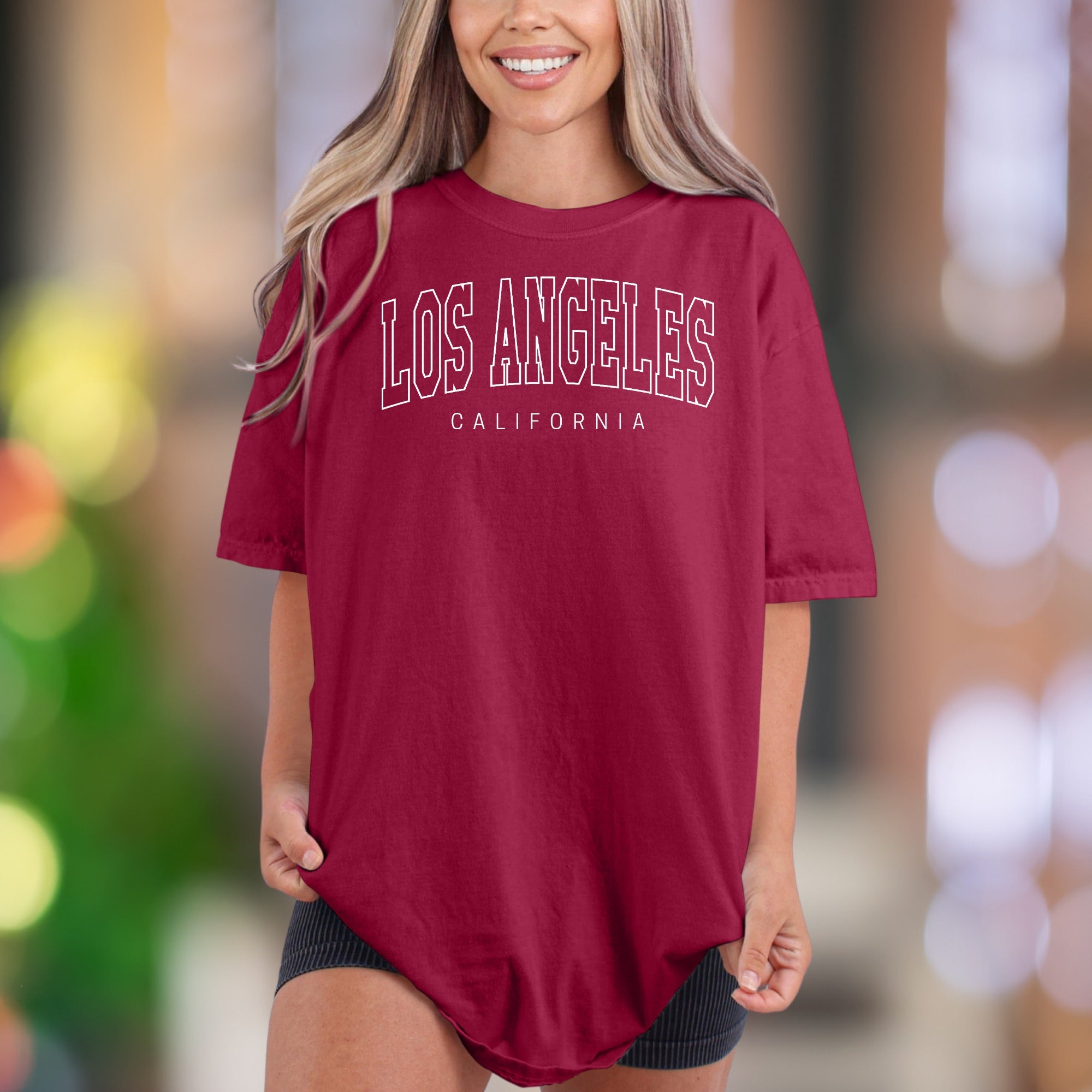 "LOS ANGELES CALIFORNIA" | Comfort Colors Unisex Adult T-Shirt | Retro City Vibe