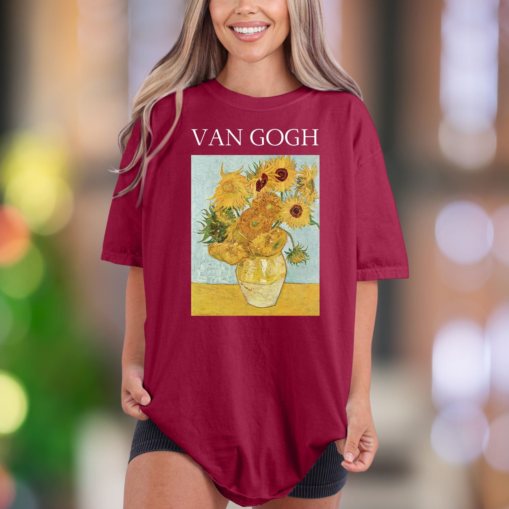VAN GOGH Sunflowers | Comfort Colors Unisex Adult T-Shirt | Vintage Art Lover Aesthetic