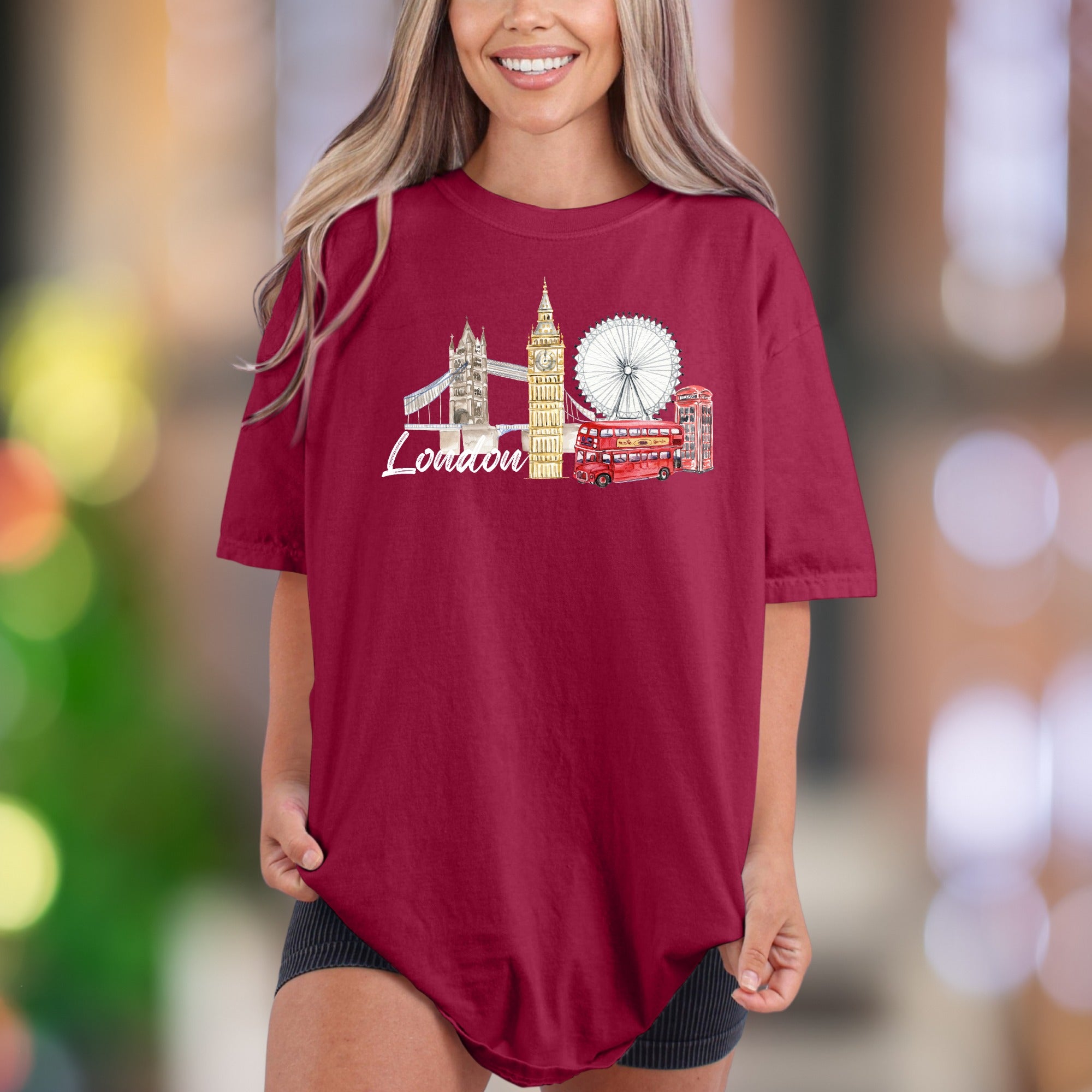 "London" | Comfort Colors Unisex Adult T-Shirt | Iconic Travel Lifestyle Tee