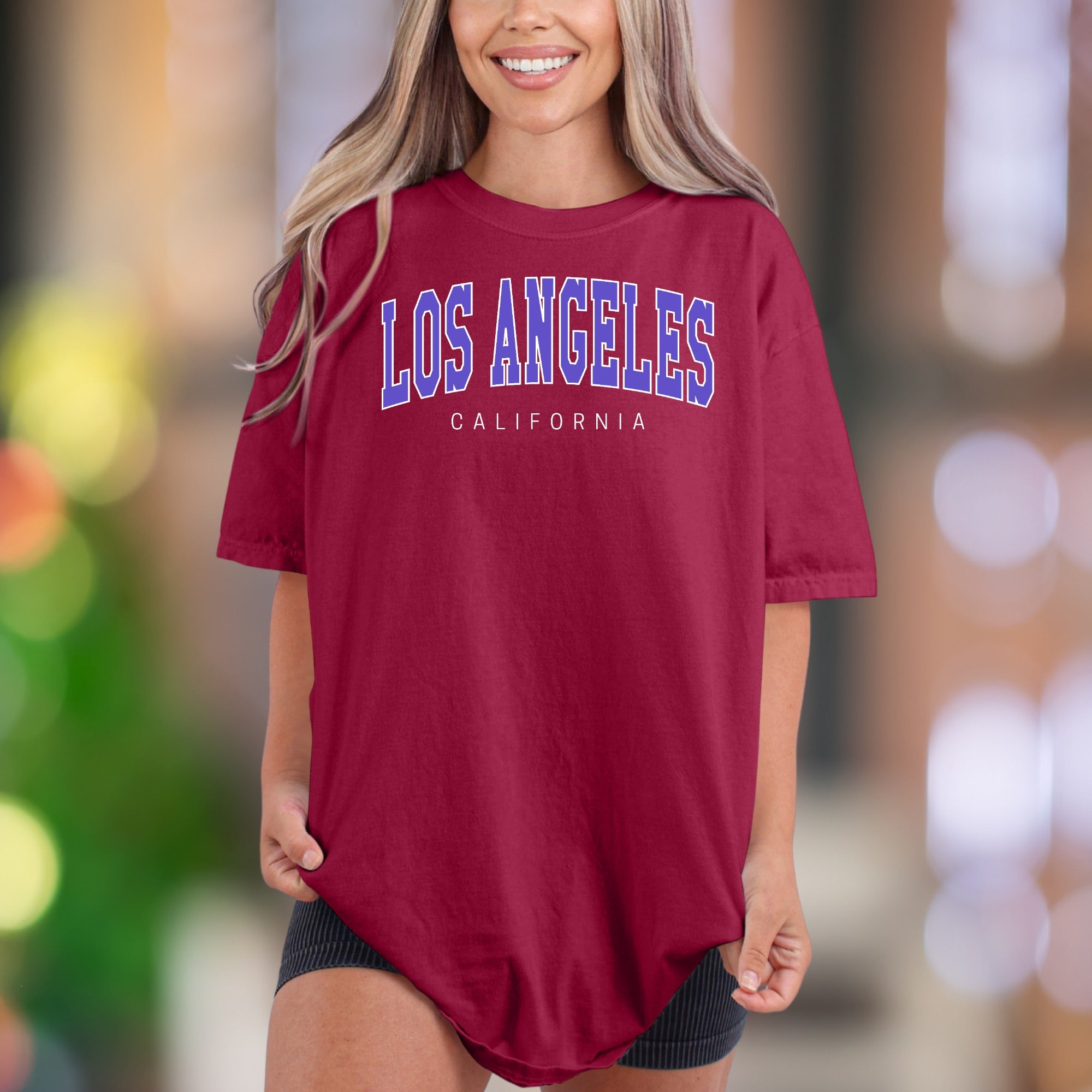 "Los Angeles California" | Comfort Colors Unisex Adult T-Shirt | Retro City Style