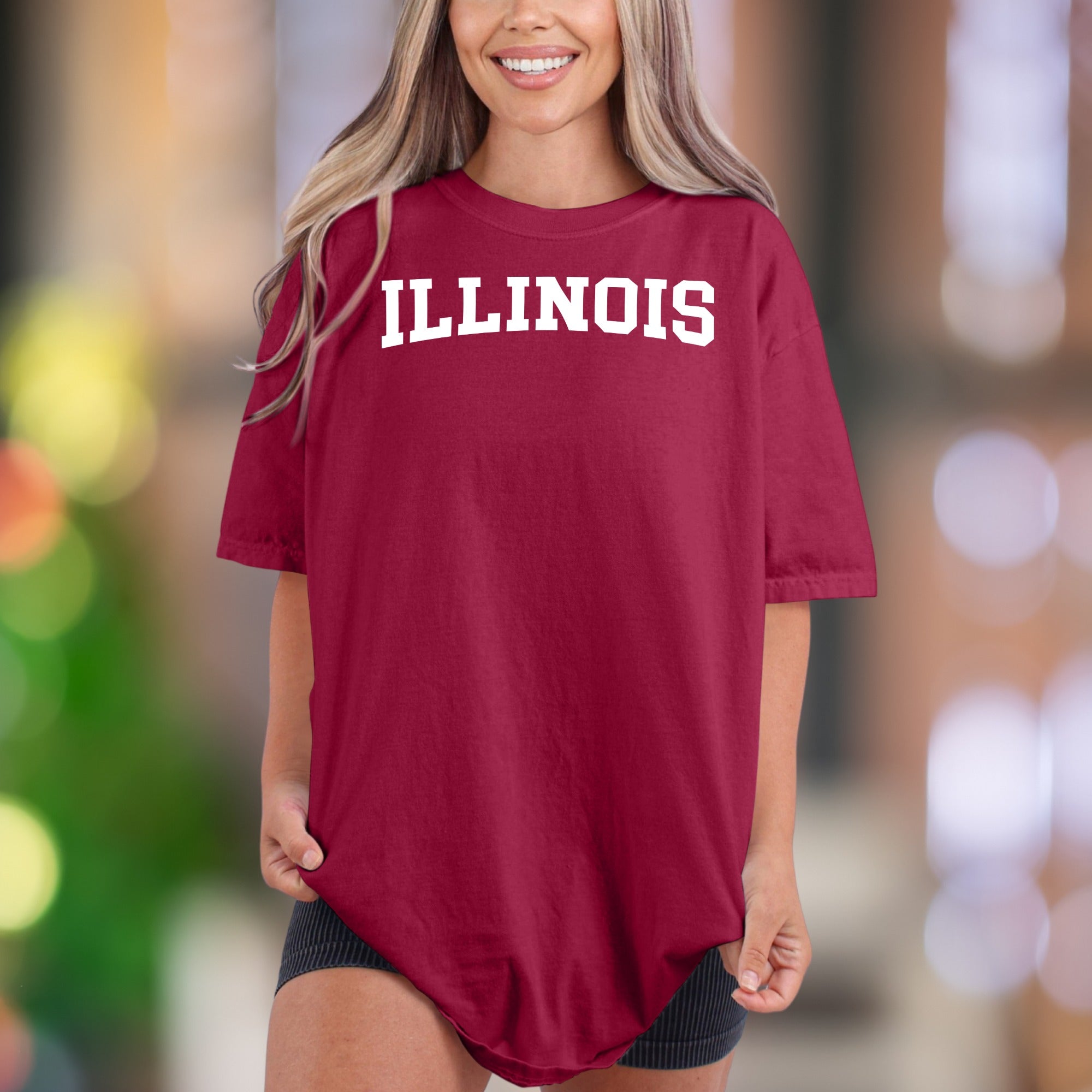 "ILLINOIS" | Comfort Colors Unisex Adult T-Shirt | Classic State Pride Tee
