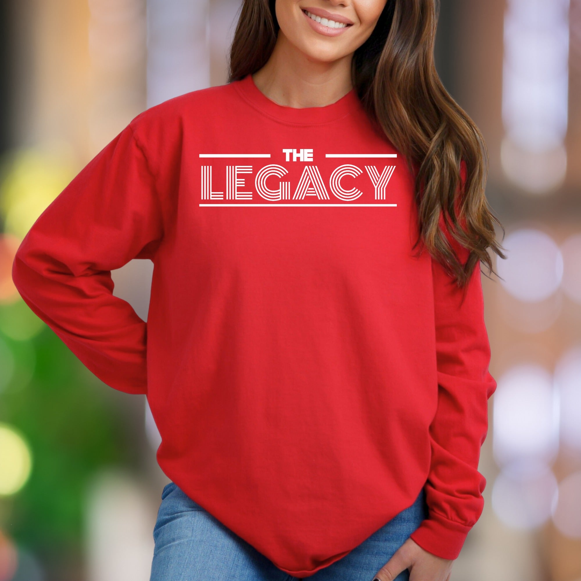 "The Legacy" | Bold Typography Unisex Adult Sweatshirt | Motivational Lifestyle