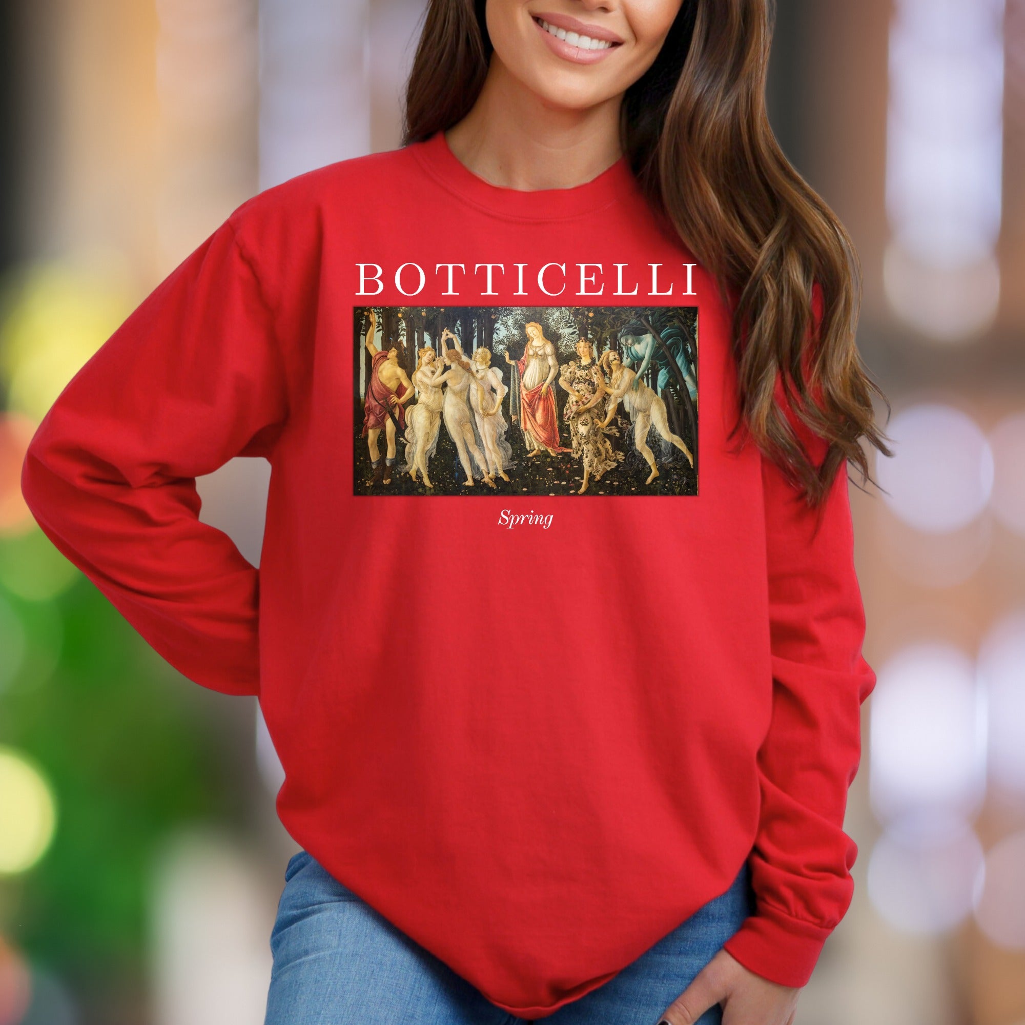 "BOTTICELLI Spring" | Renaissance Art Unisex Adult Sweatshirt | Artistic Lifestyle