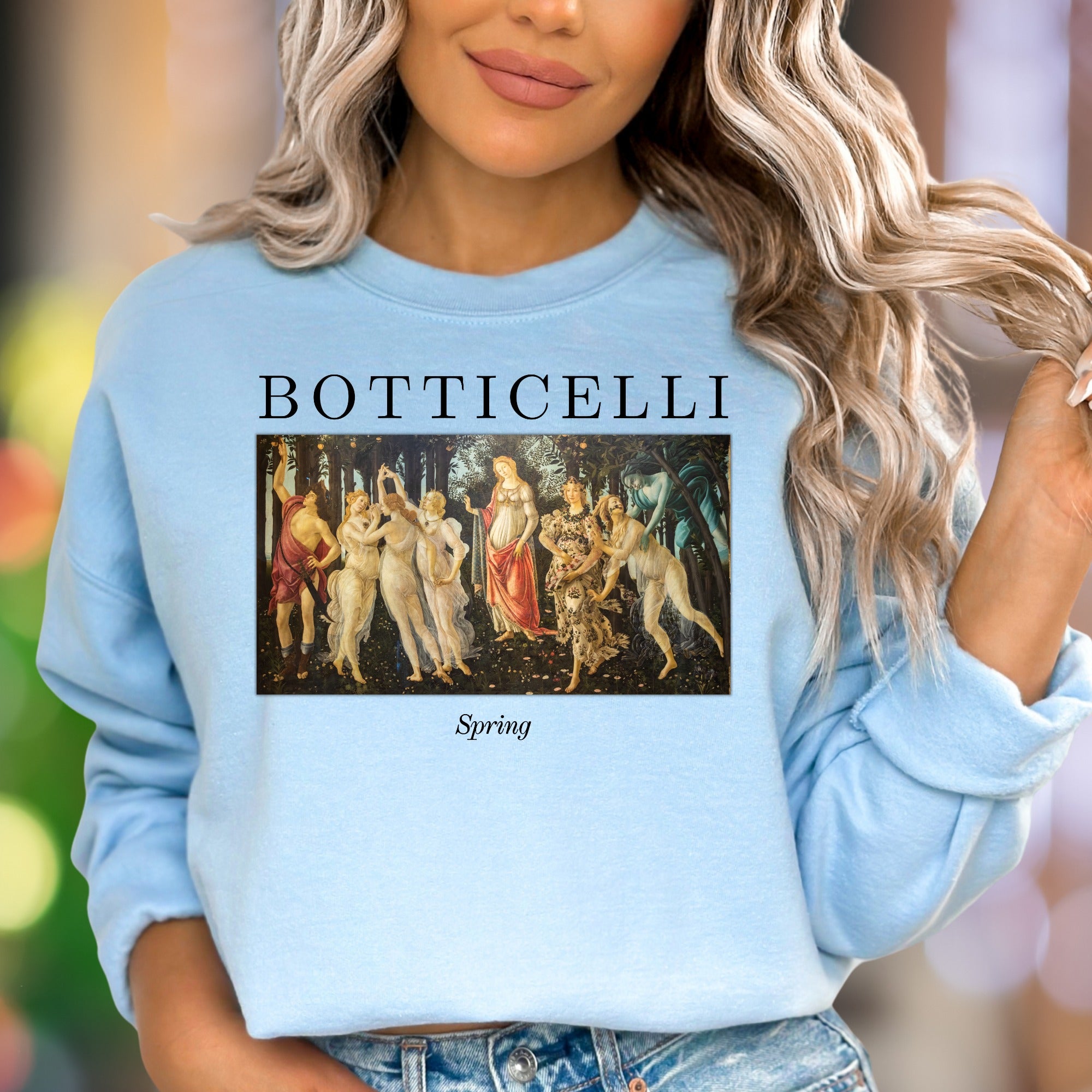 "BOTTICELLI Spring" | Renaissance Art Unisex Adult Sweatshirt | Artistic Lifestyle