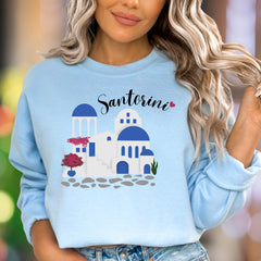 "Santorini" | Iconic Greek Island Unisex Adult Sweatshirt | Travel Lifestyle