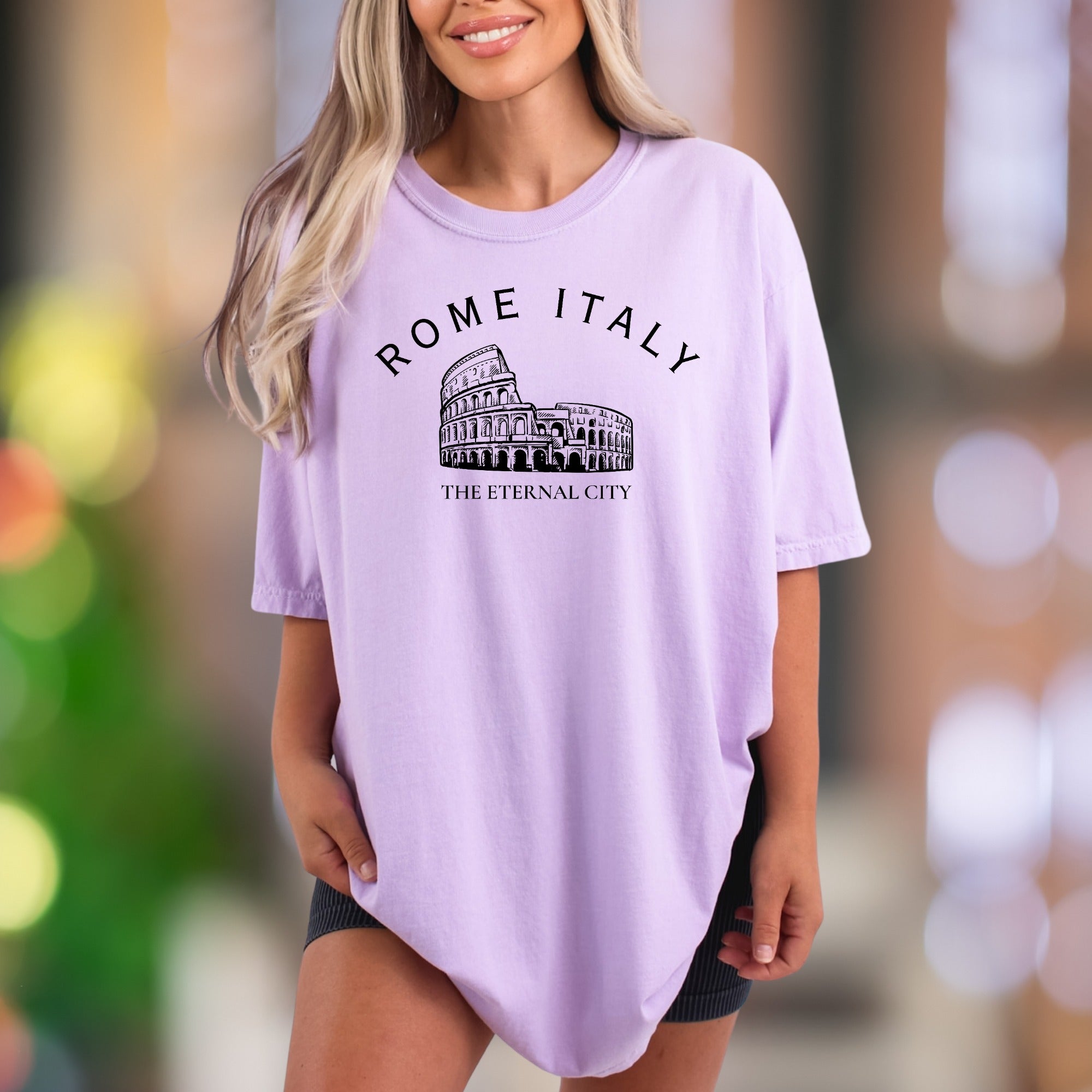 "ROME ITALY The Eternal City" | Comfort Colors Unisex Adult T-Shirt | Vintage Travel Enthusiast Tee