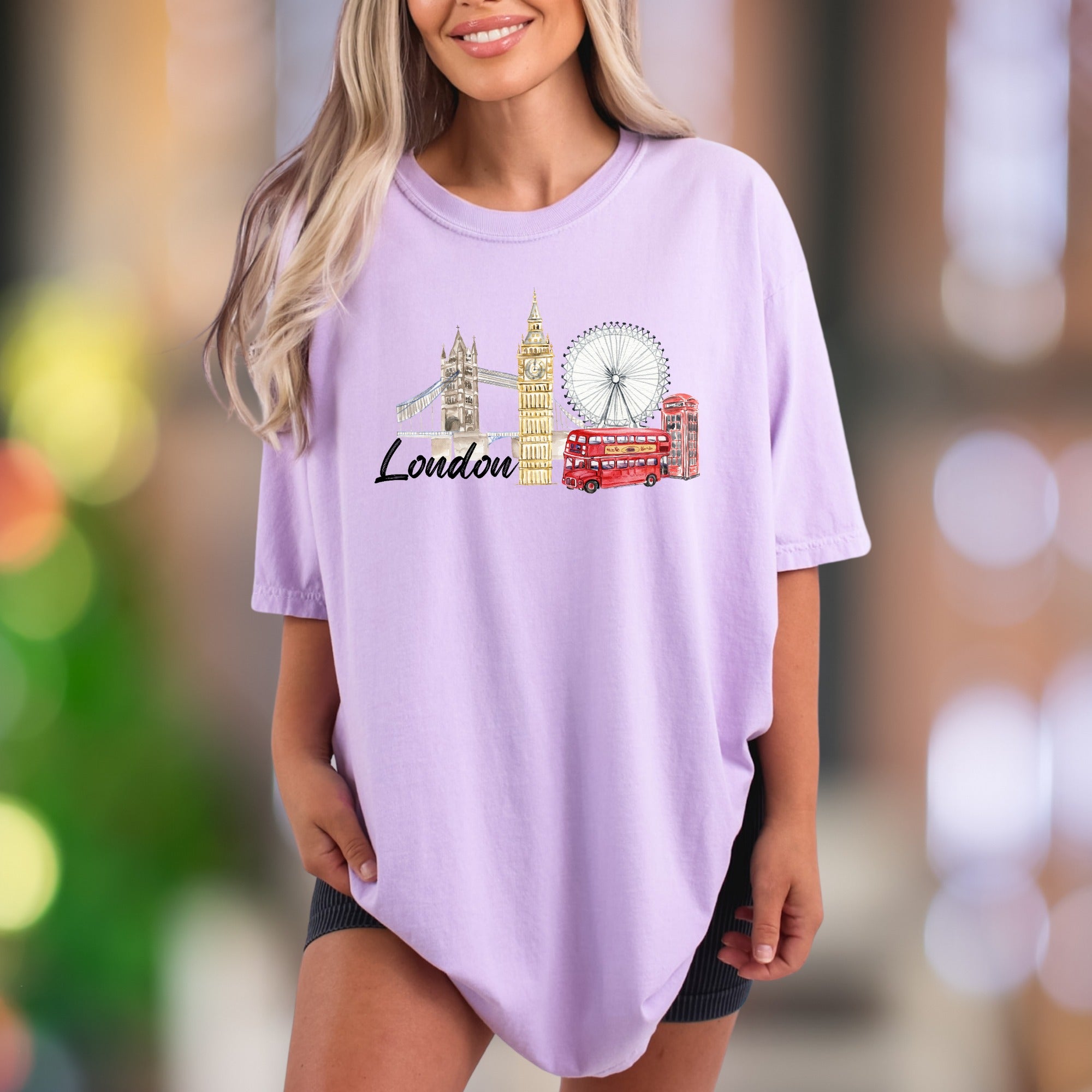 "London" | Comfort Colors Unisex Adult T-Shirt | Iconic Travel Lifestyle Tee
