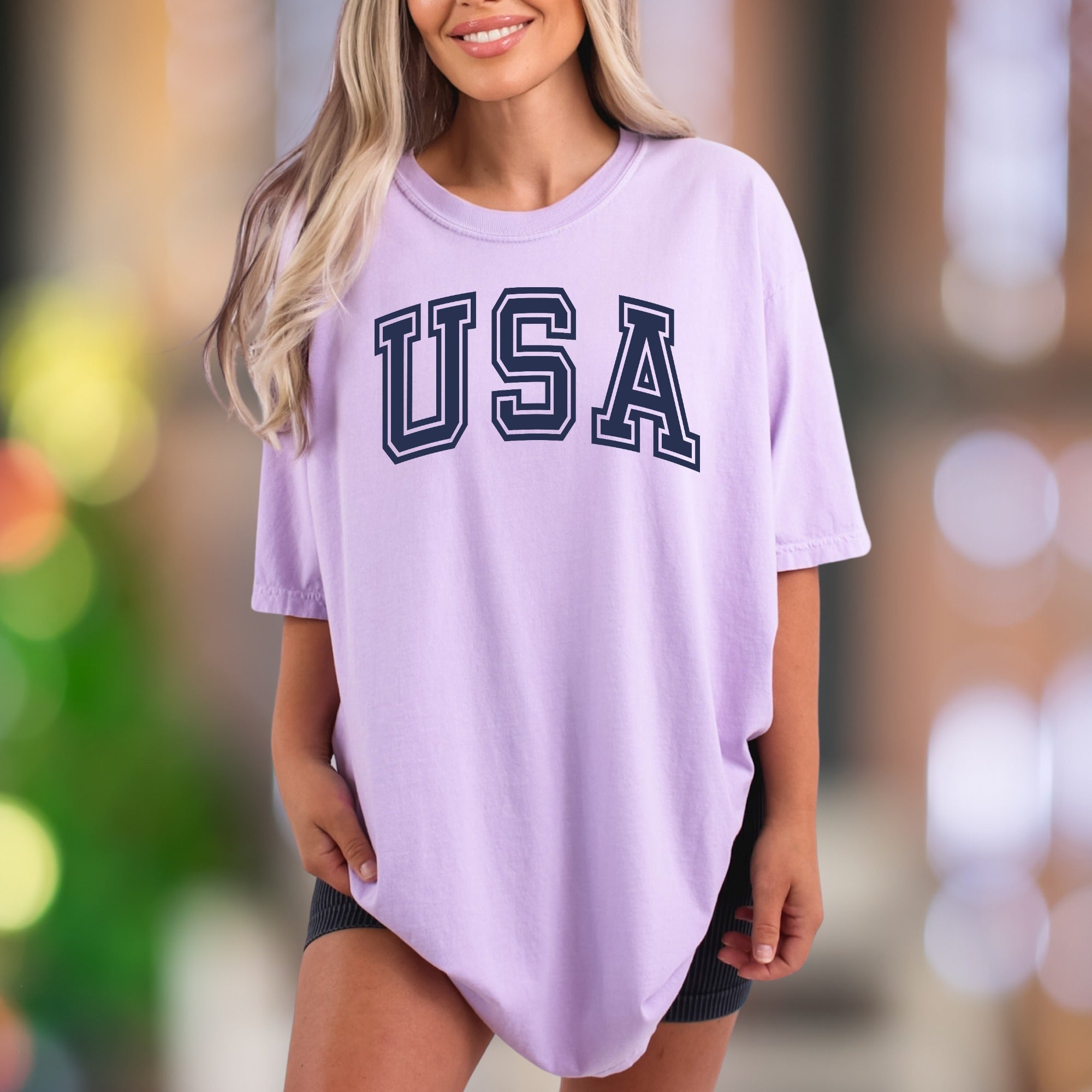 "USA" | Comfort Colors Unisex Adult T-Shirt | Classic Heritage Style