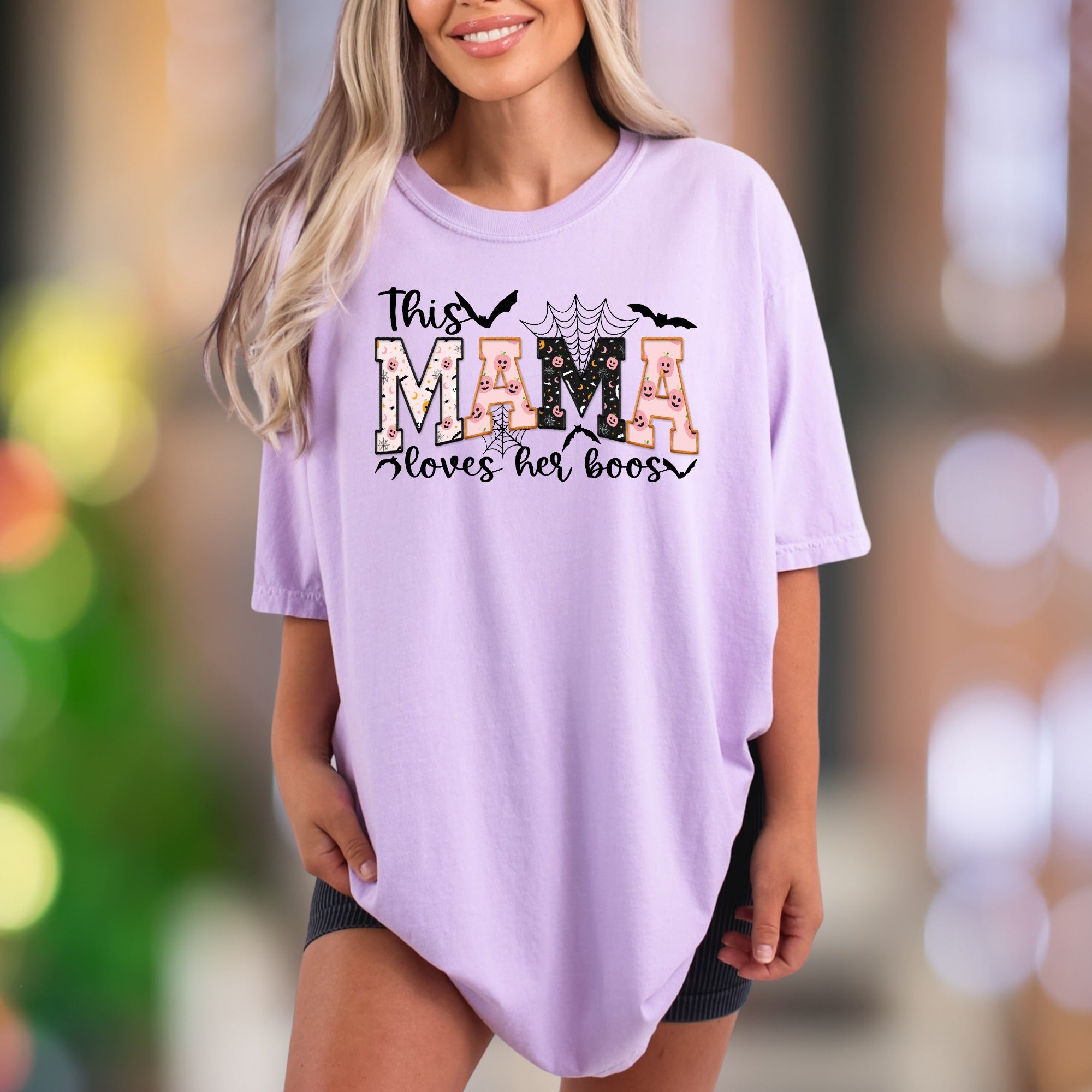 "This Mama Loves Her Boos" | Comfort Colors Unisex Adult T-Shirt | Spooky Mama Fun