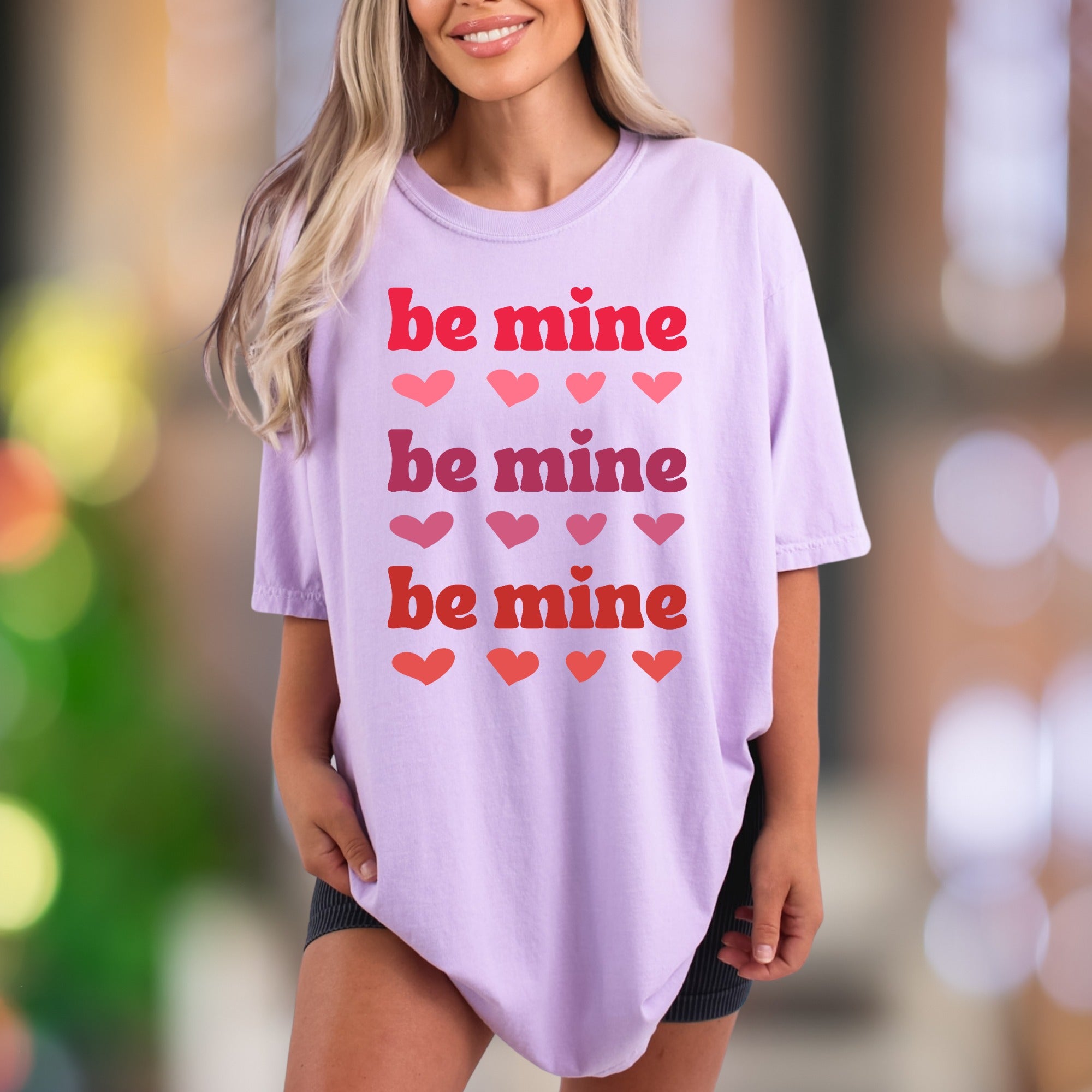 "Be Mine" | Comfort Colors Unisex Adult T-Shirt | Retro Love Message Tee