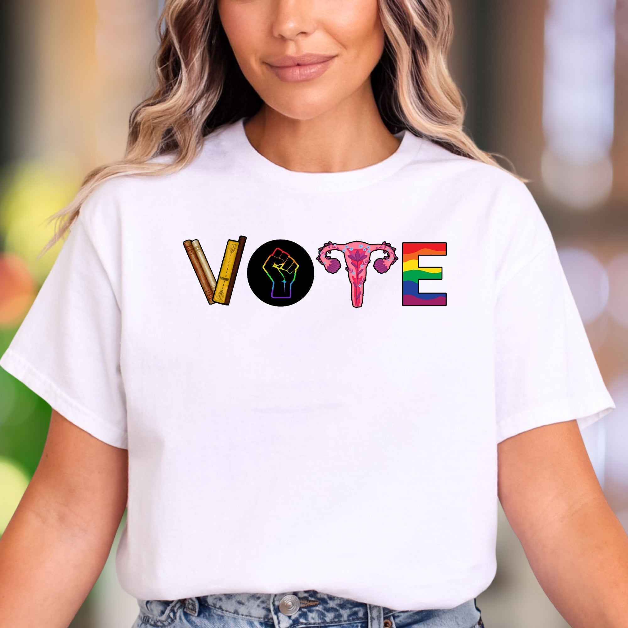 "VOTE" | Bold Typography Graphic Unisex Adult T-Shirt | Empowering Lifestyle
