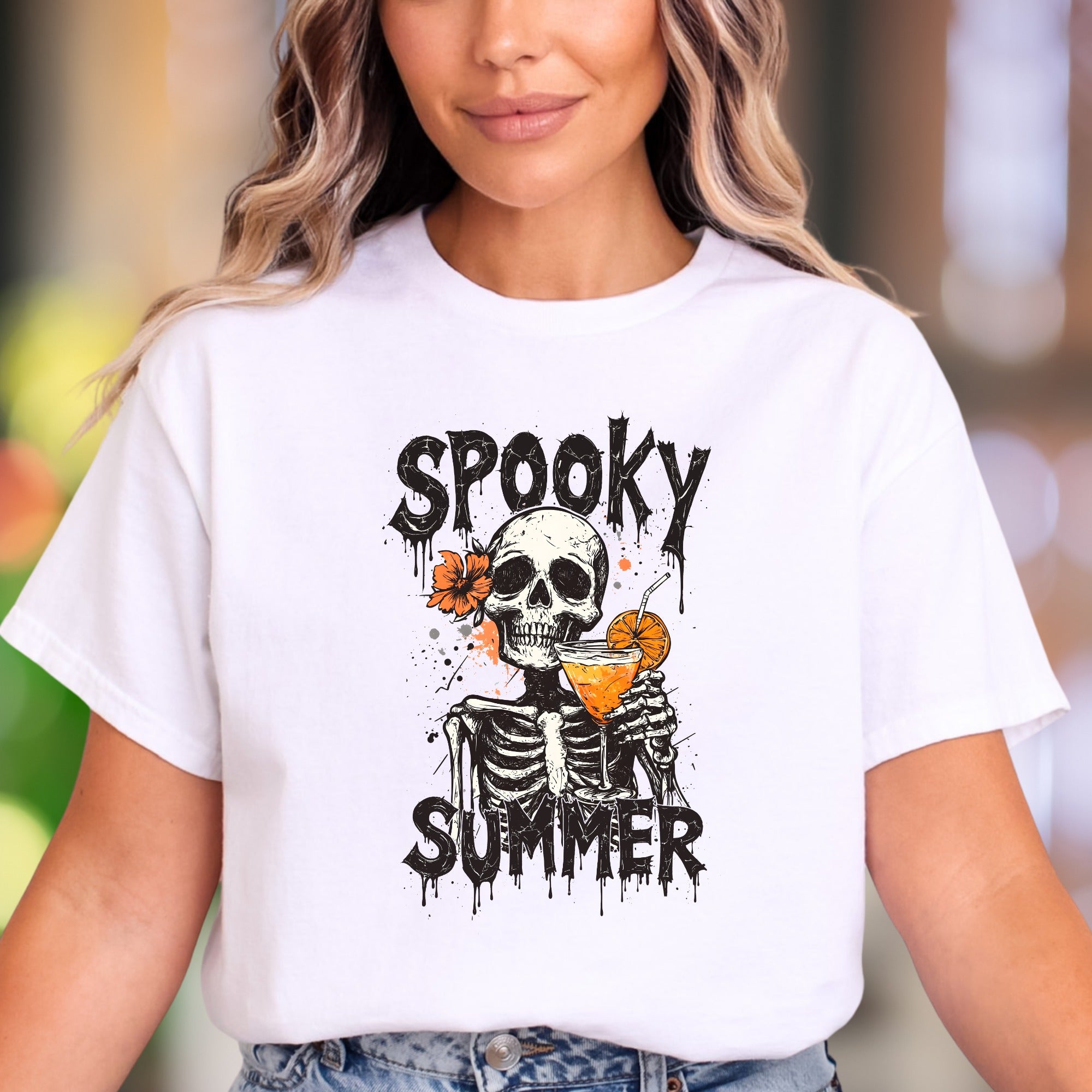 "Spooky Summer" | Graphic Humor Unisex Adult T-Shirt | Unique Lifestyle Apparel