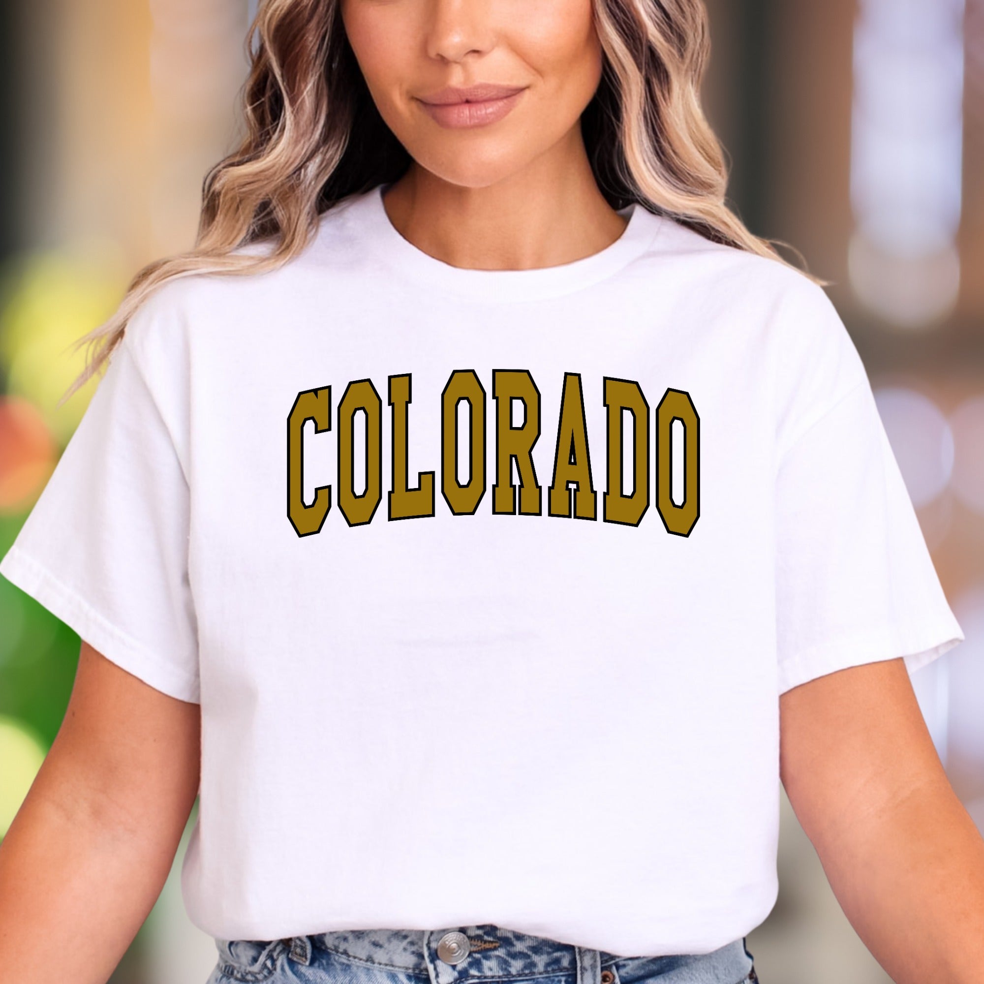 "Colorado" | Bold Typography Unisex Adult T-Shirt | State Pride & Casual Style