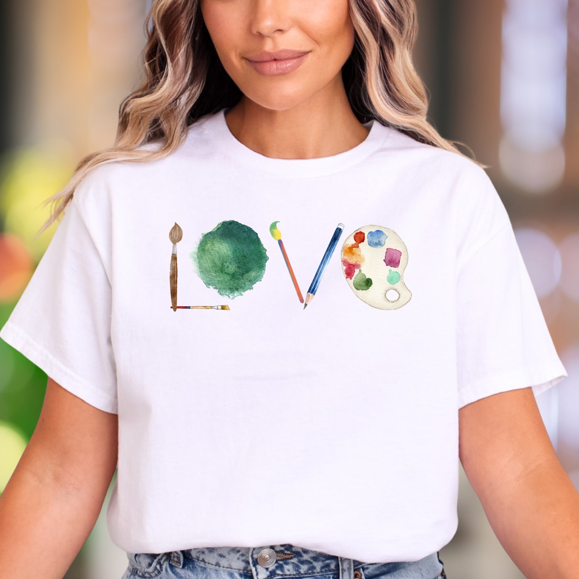 "LOVE" Artist Tools Unisex Adult T-Shirt | Creative Expression Lifestyle