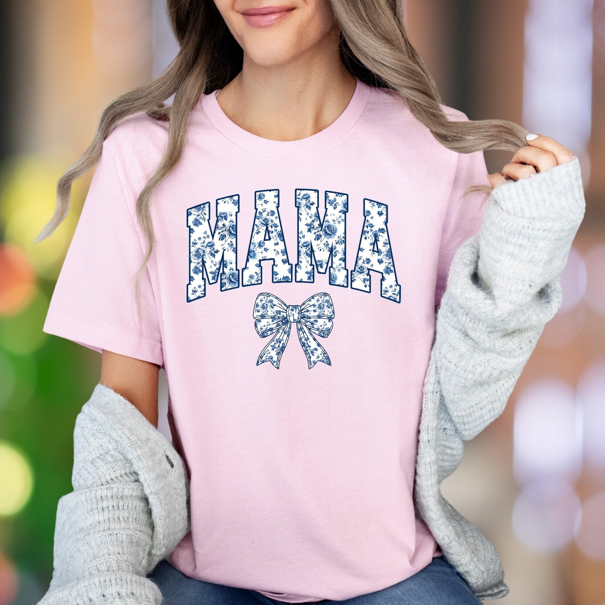 "MAMA" Floral Arch Unisex Adult T-Shirt | Chintz Pattern Lifestyle