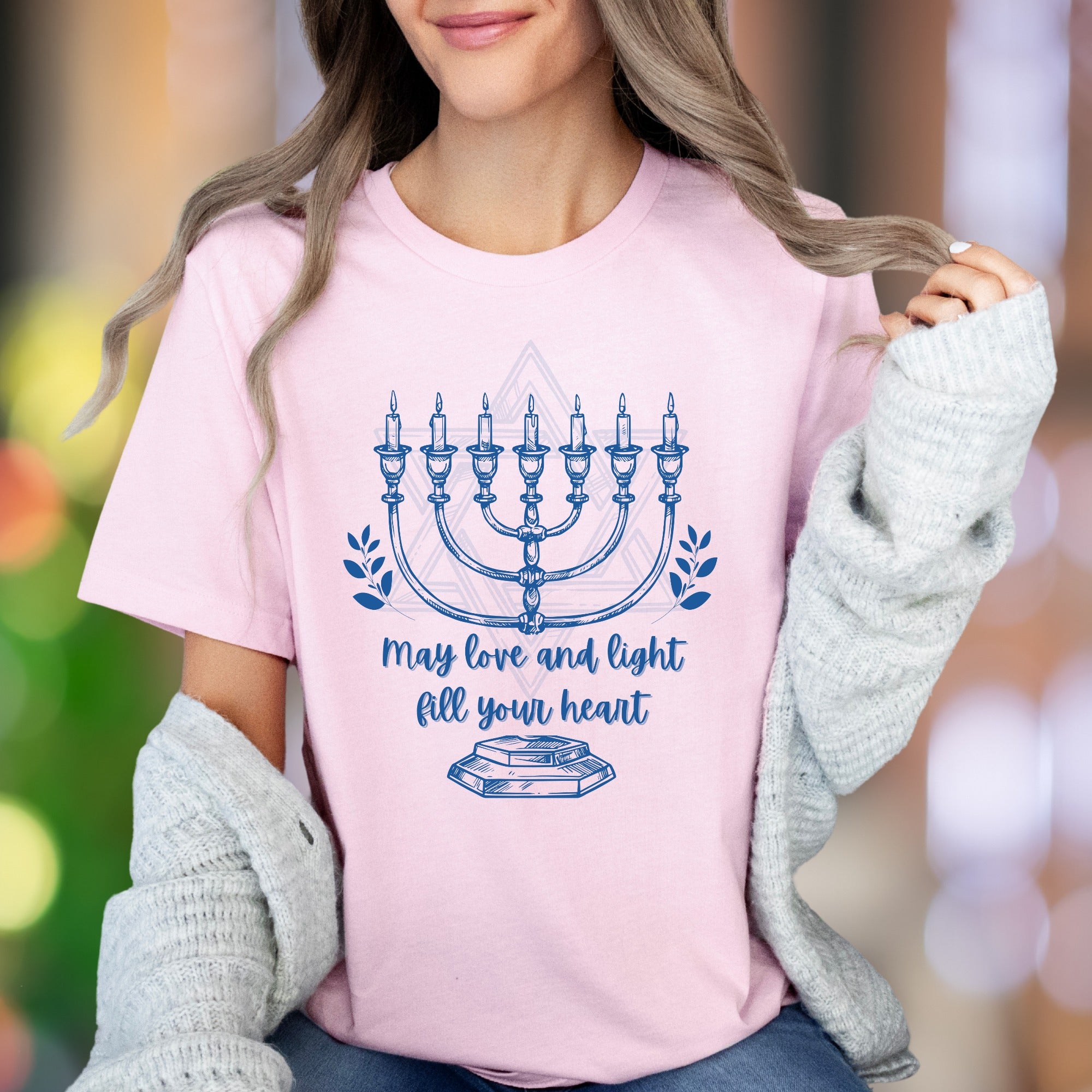 "May Love And Light Fill Your Heart" | Hand-Drawn Graphic Unisex Adult T-Shirt | Heartfelt Lifestyle