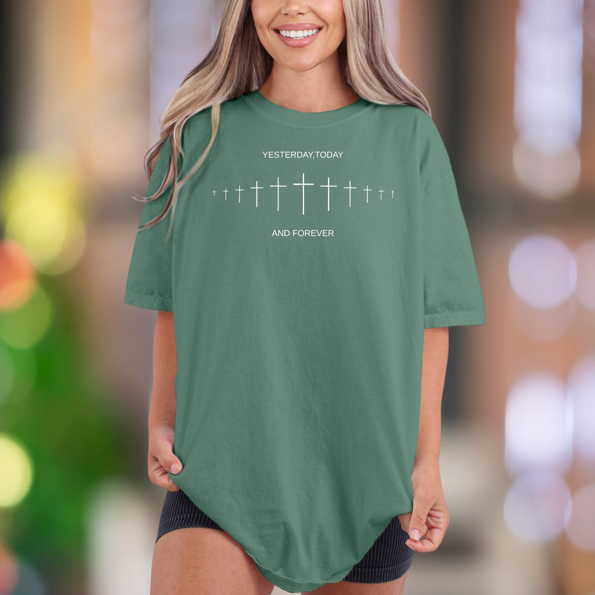 "Yesterday, Today And Forever" | Comfort Colors Unisex Adult T-Shirt | Minimal Faith Statement