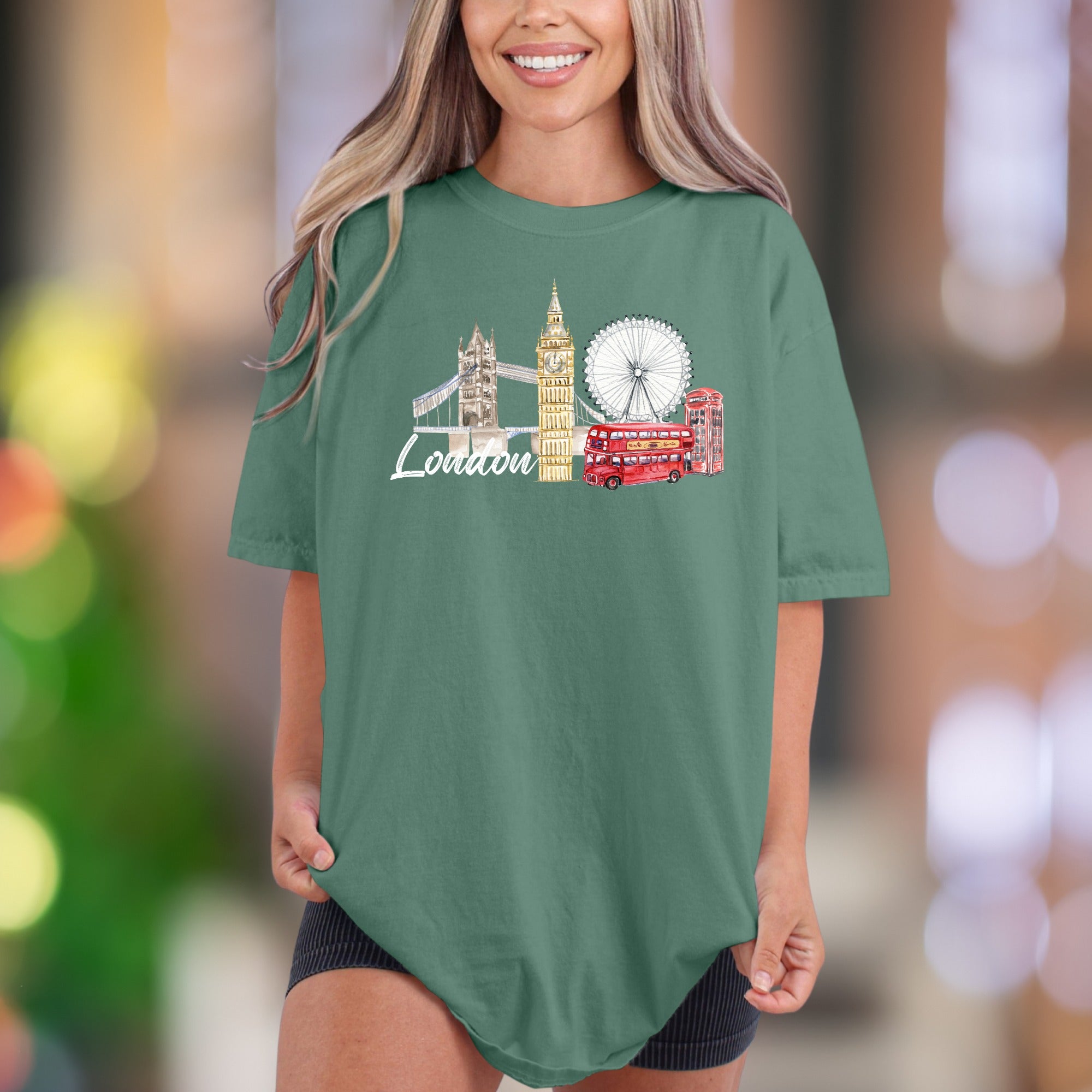 "London" | Comfort Colors Unisex Adult T-Shirt | Iconic Travel Lifestyle Tee