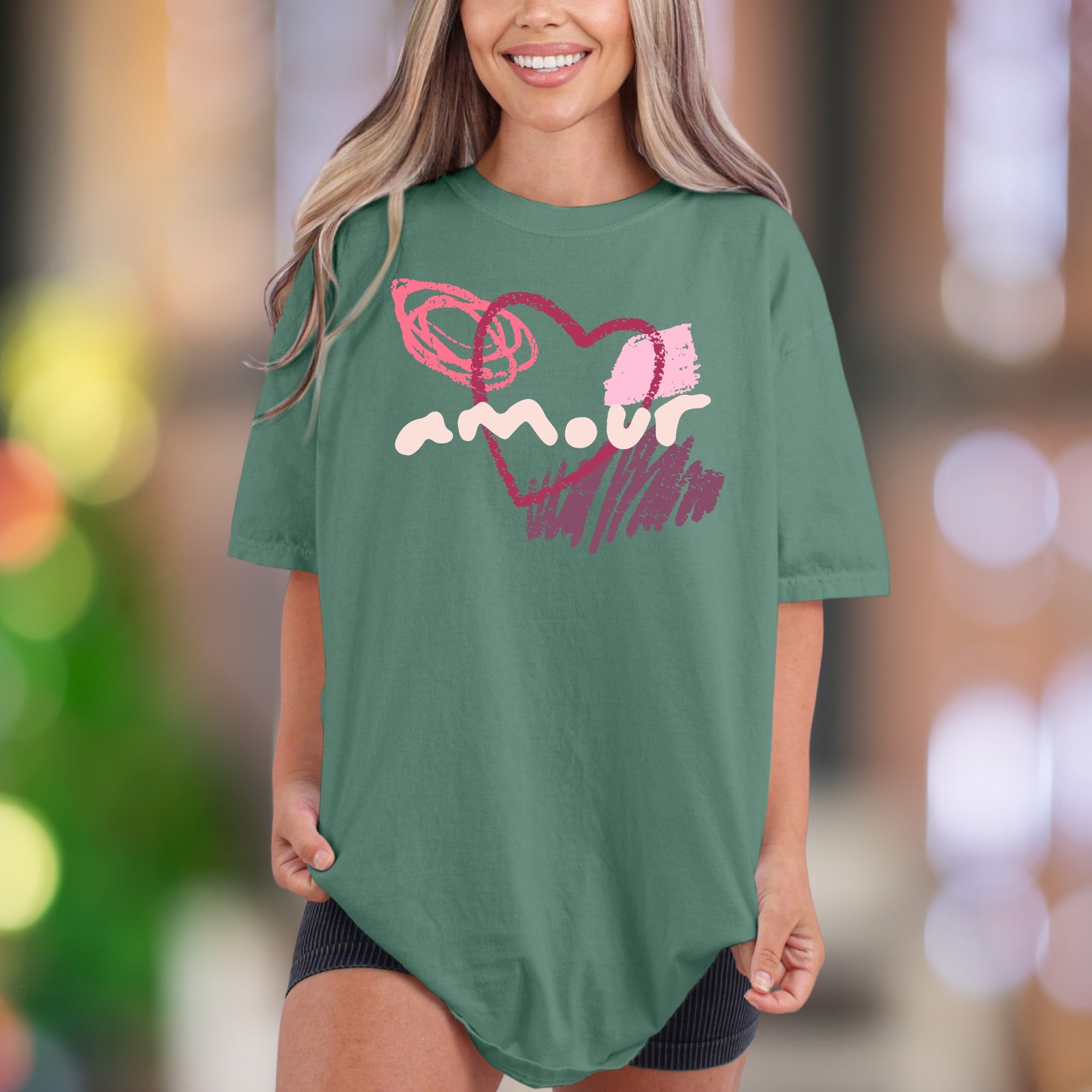 "Amour" | Comfort Colors Unisex Adult T-Shirt | Artistic Love Expression