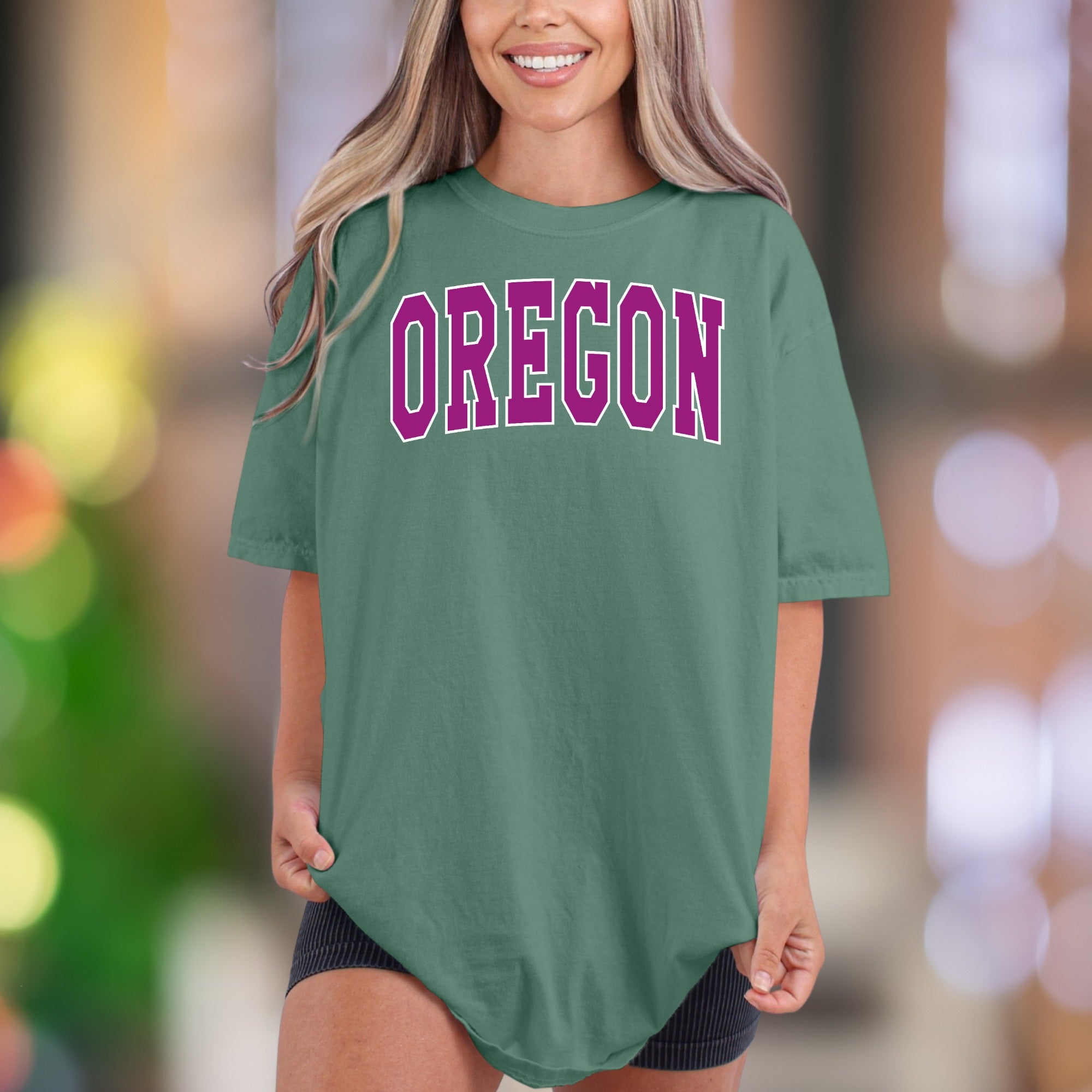 "OREGON" | Comfort Colors Unisex Adult T-Shirt | Classic Campus Style