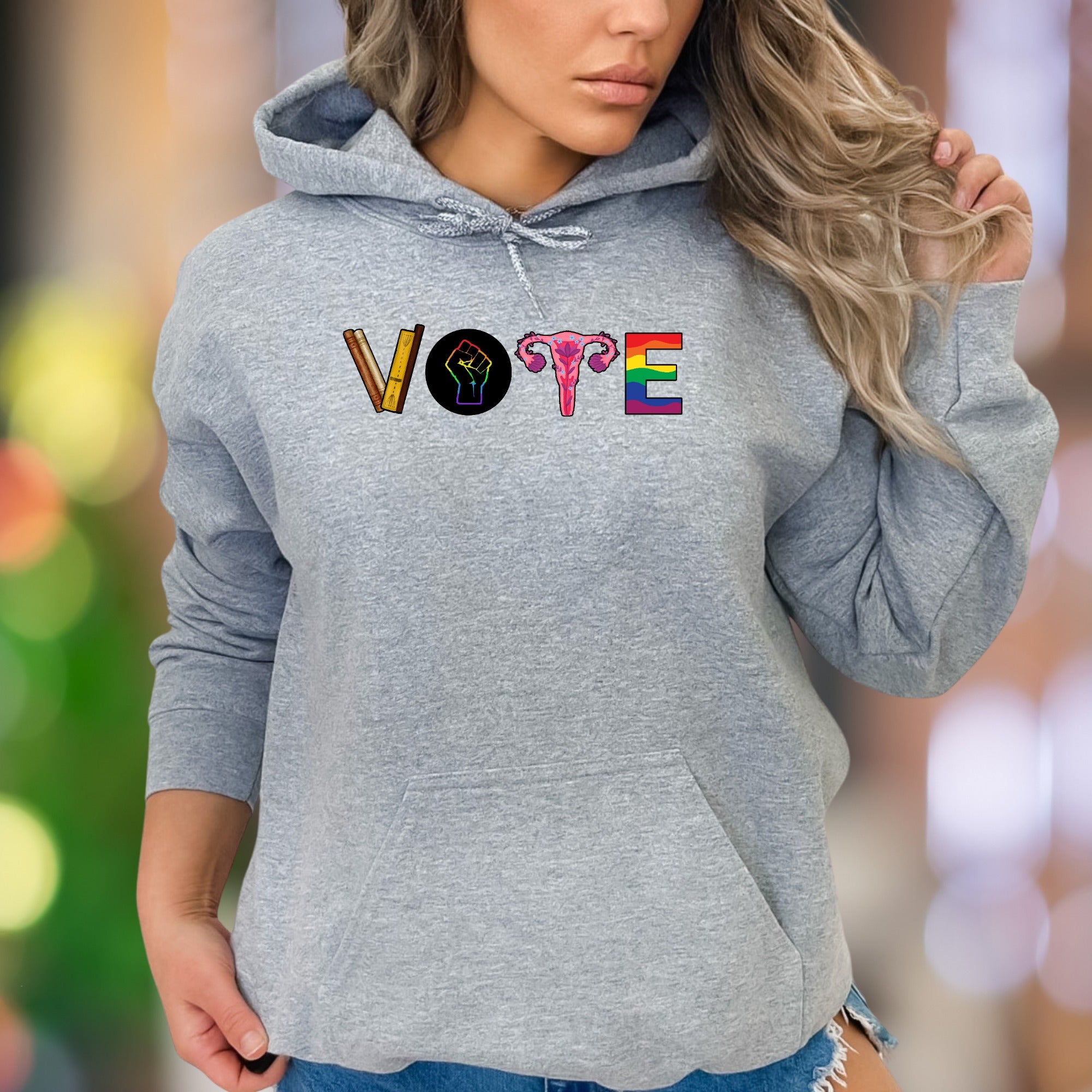 "VOTE" | Statement Graphic Unisex Adult Hoodie | Empowerment Lifestyle