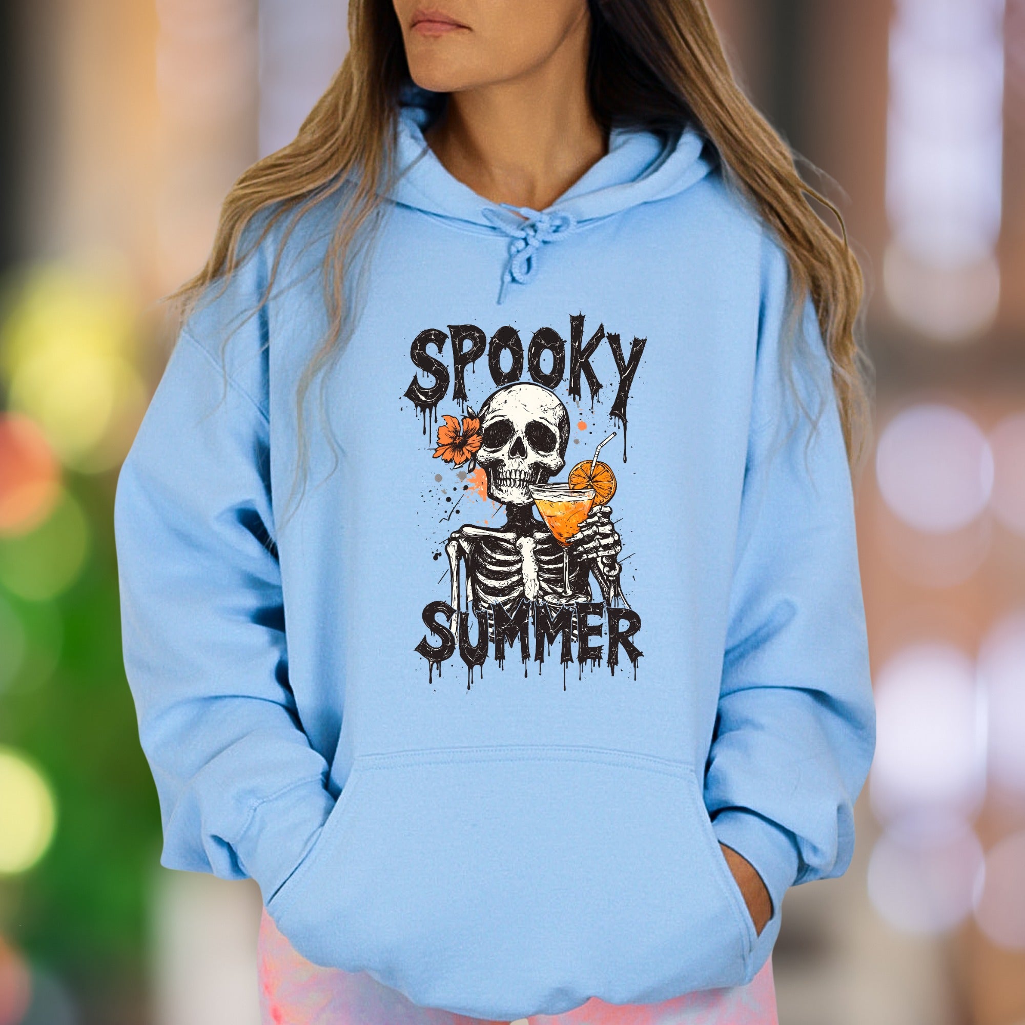 "Spooky Summer" | Gothic Retro Unisex Adult Hoodie | Humorous Lifestyle