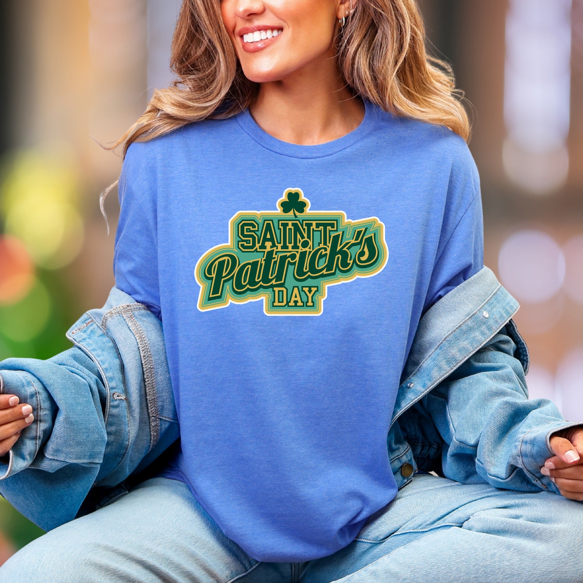 "Saint Patrick's Day" | Retro Typography Unisex Adult T-Shirt | Festive Celebration Wear