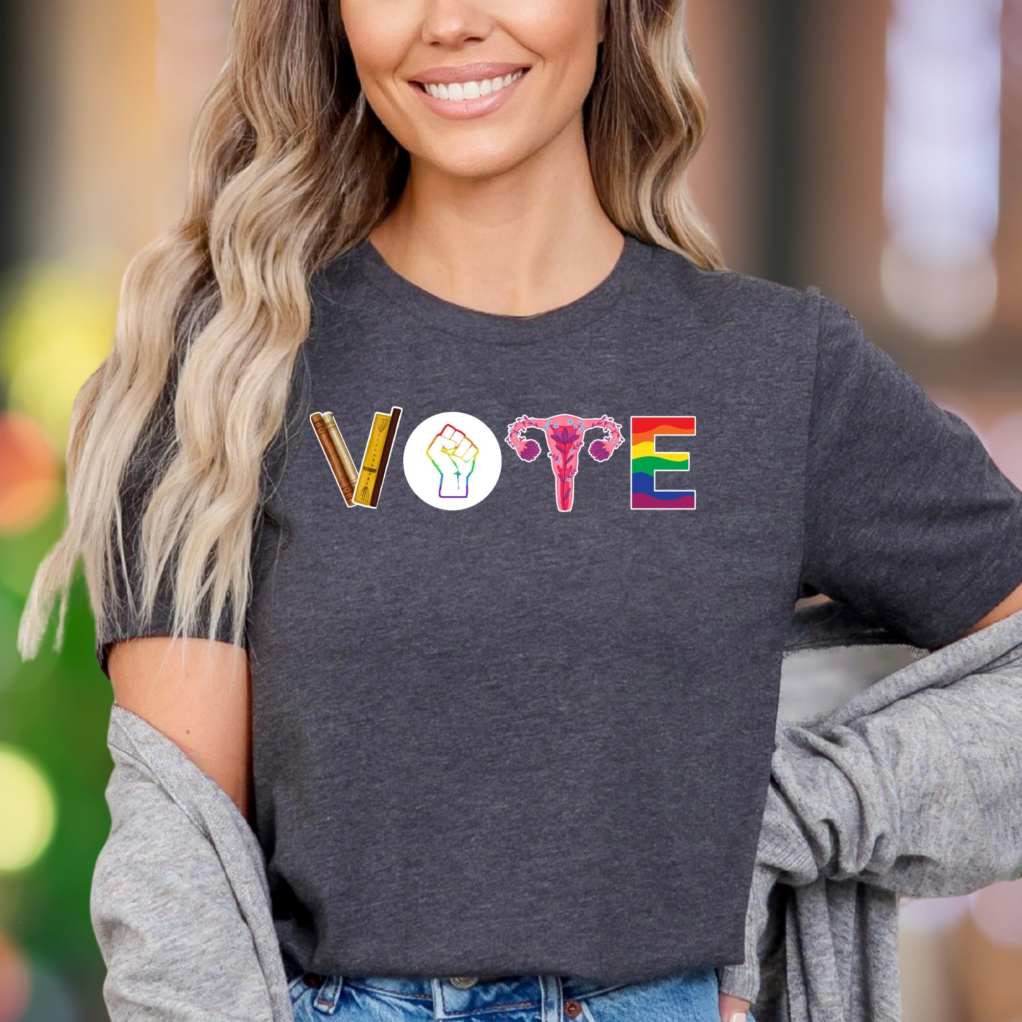 "VOTE" | Bold Typography Graphic Unisex Adult T-Shirt | Empowering Lifestyle