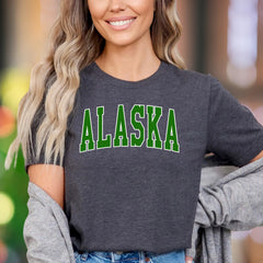 "ALASKA" | Varsity Typography Unisex Adult T-Shirt | State Pride Lifestyle