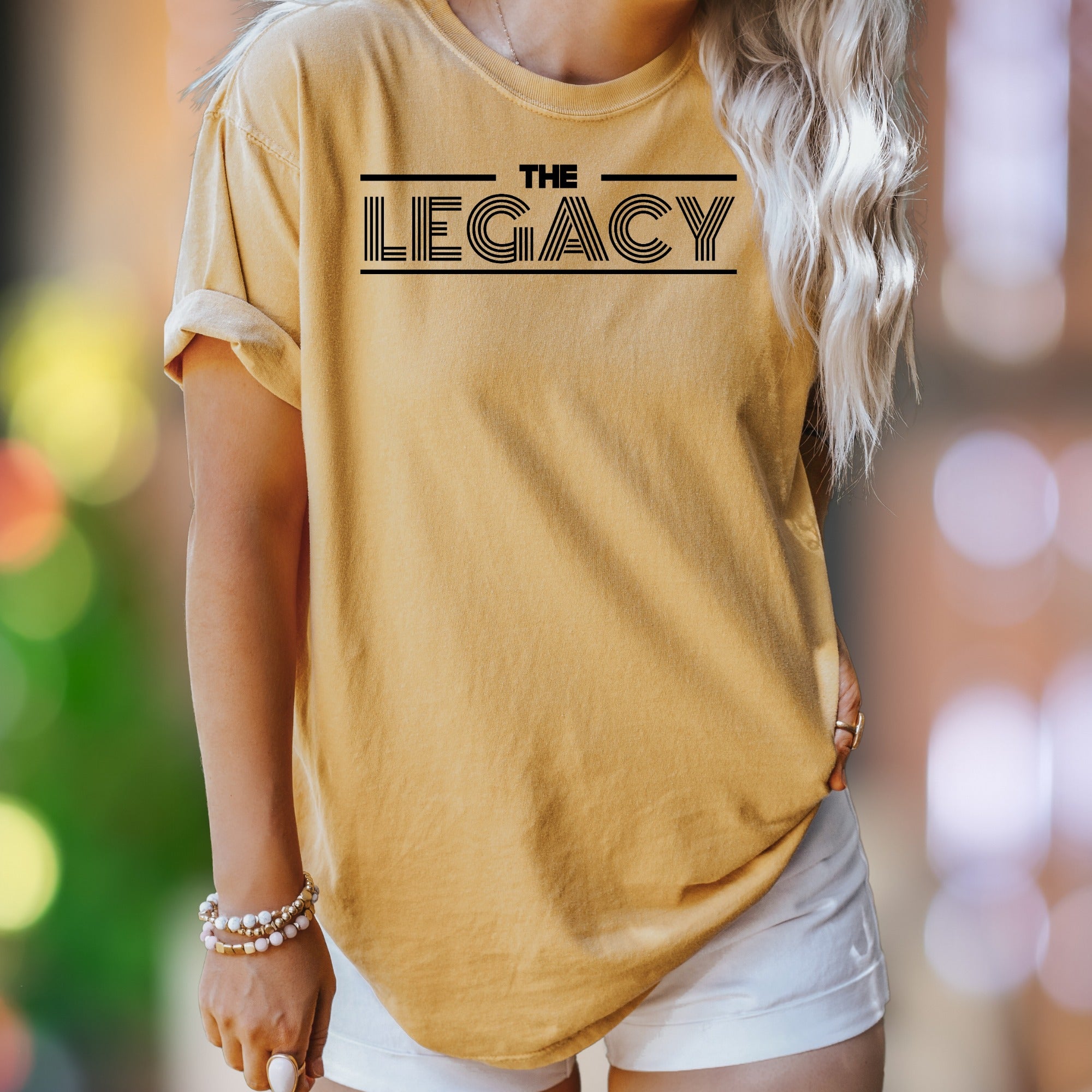 "THE LEGACY" | Comfort Colors Unisex Adult T-Shirt | Modern Typographic Style