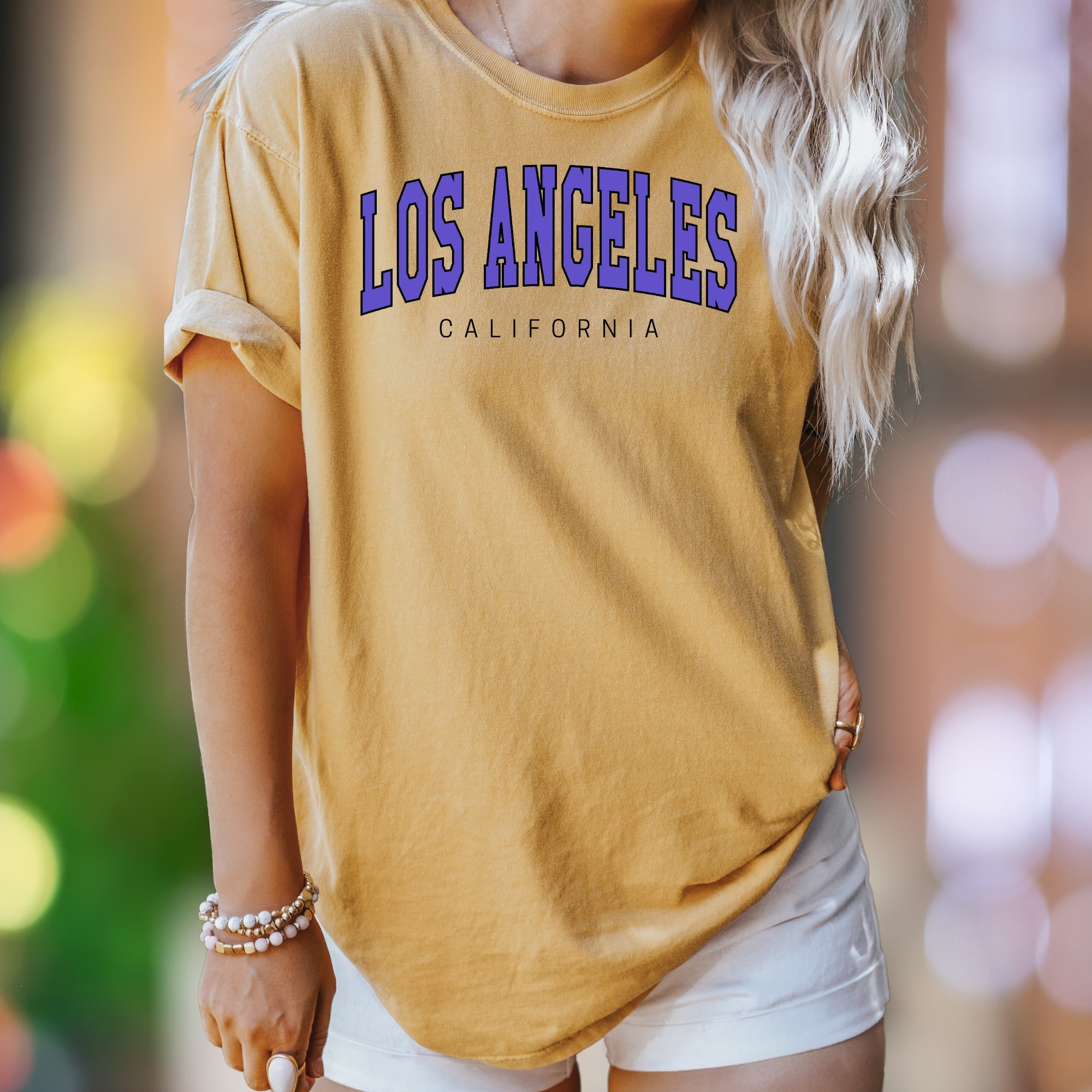 "Los Angeles California" | Comfort Colors Unisex Adult T-Shirt | Retro City Style