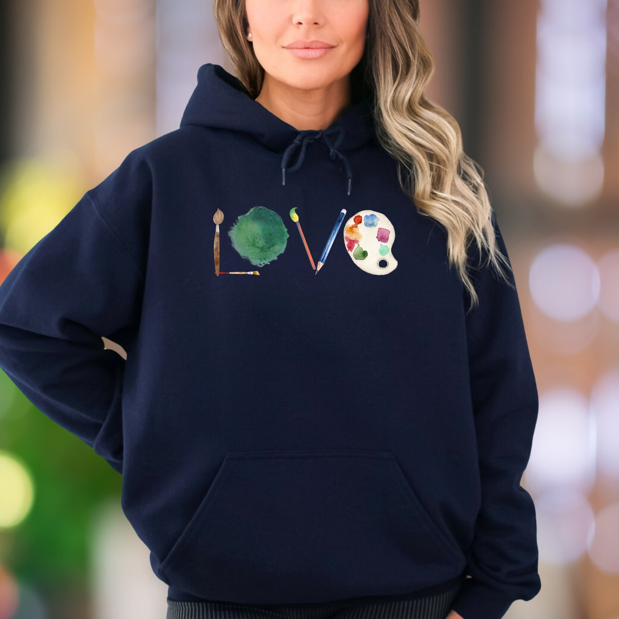 "LOVE" Artist Tools Unisex Adult Hoodie | Creative Expression Lifestyle